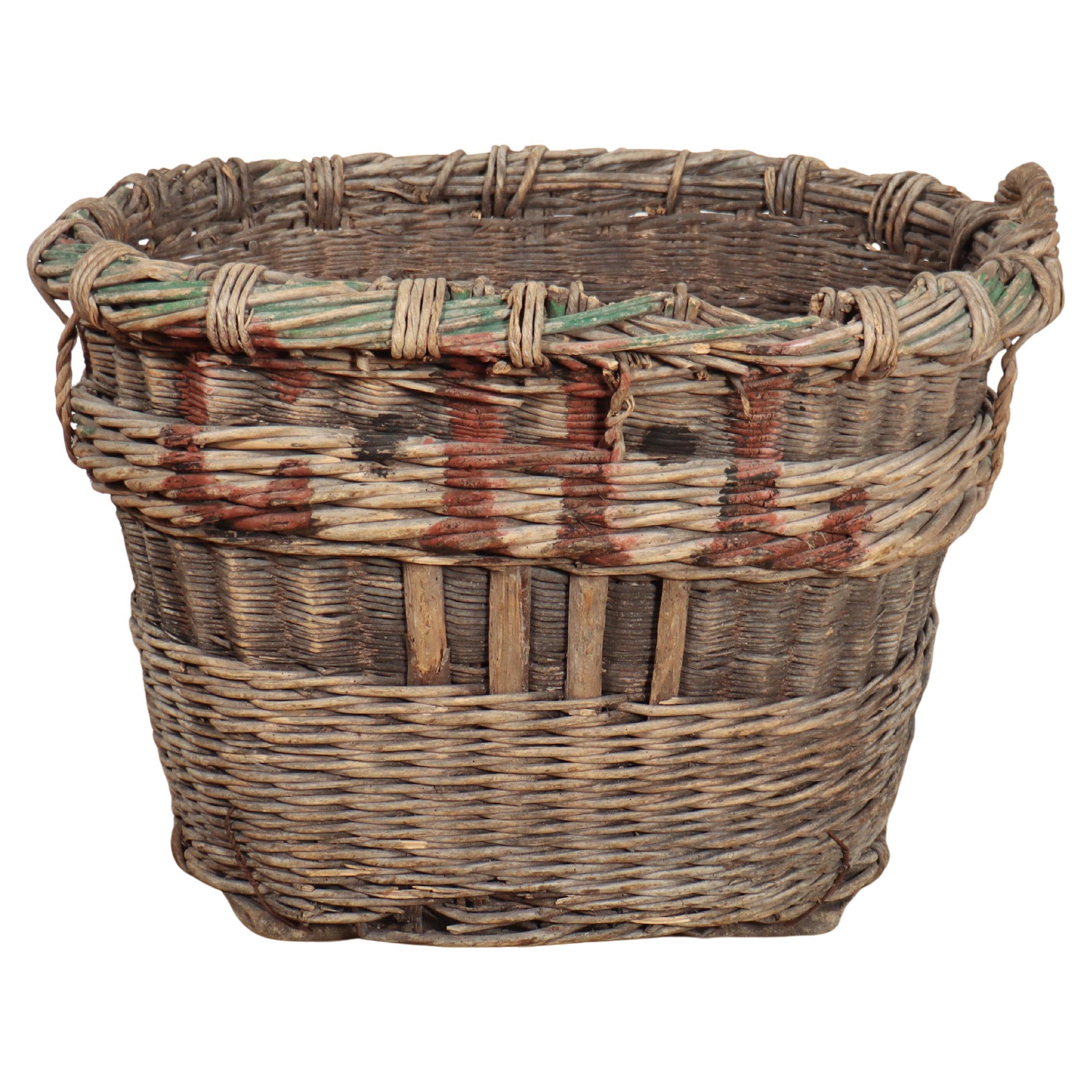 French Champagne Grape Basket