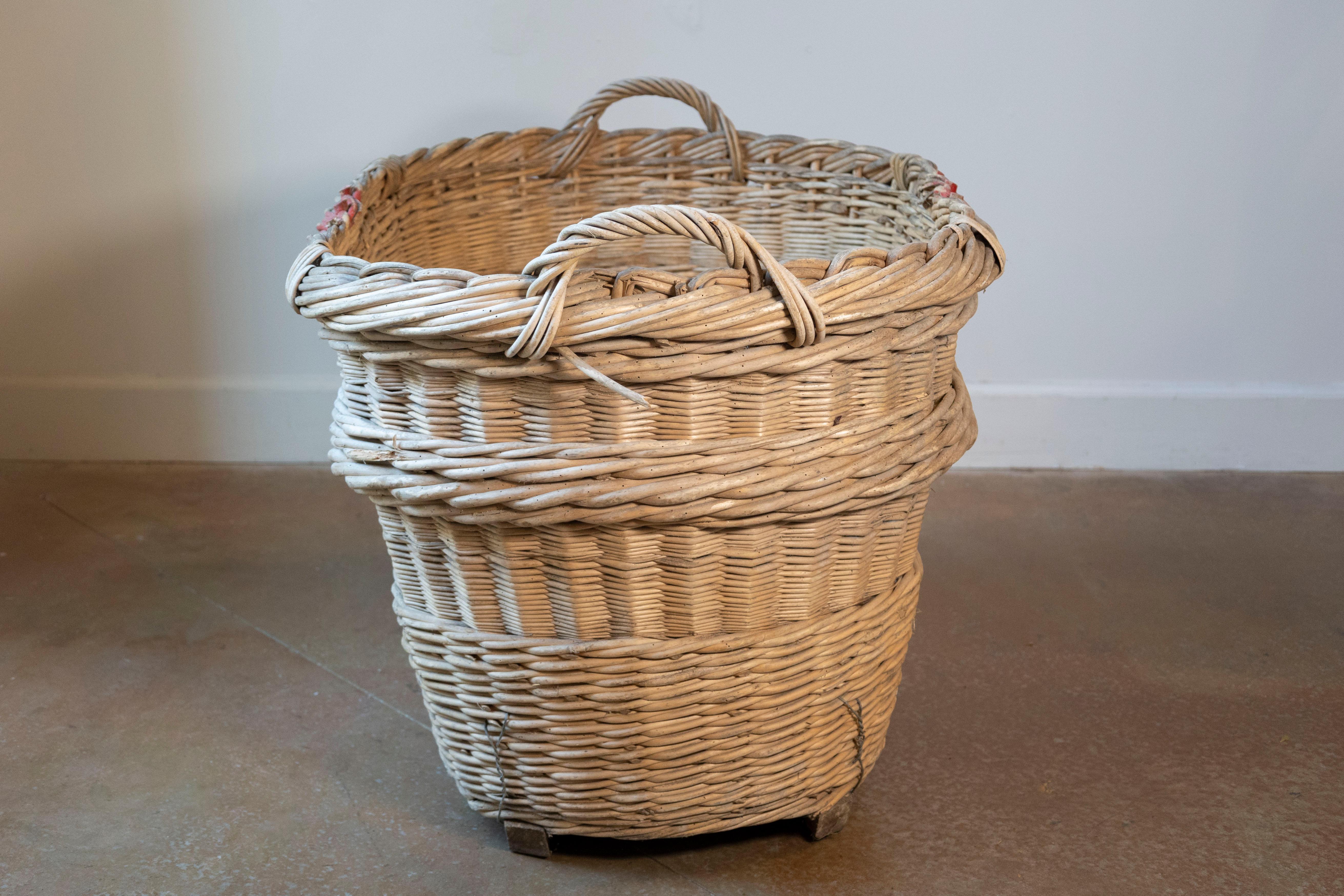French Champagne Harvesting Basket For Sale 2