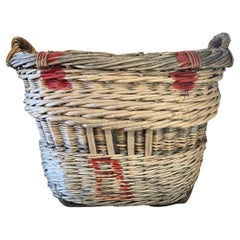 Antique French Champagne Harvesting Basket