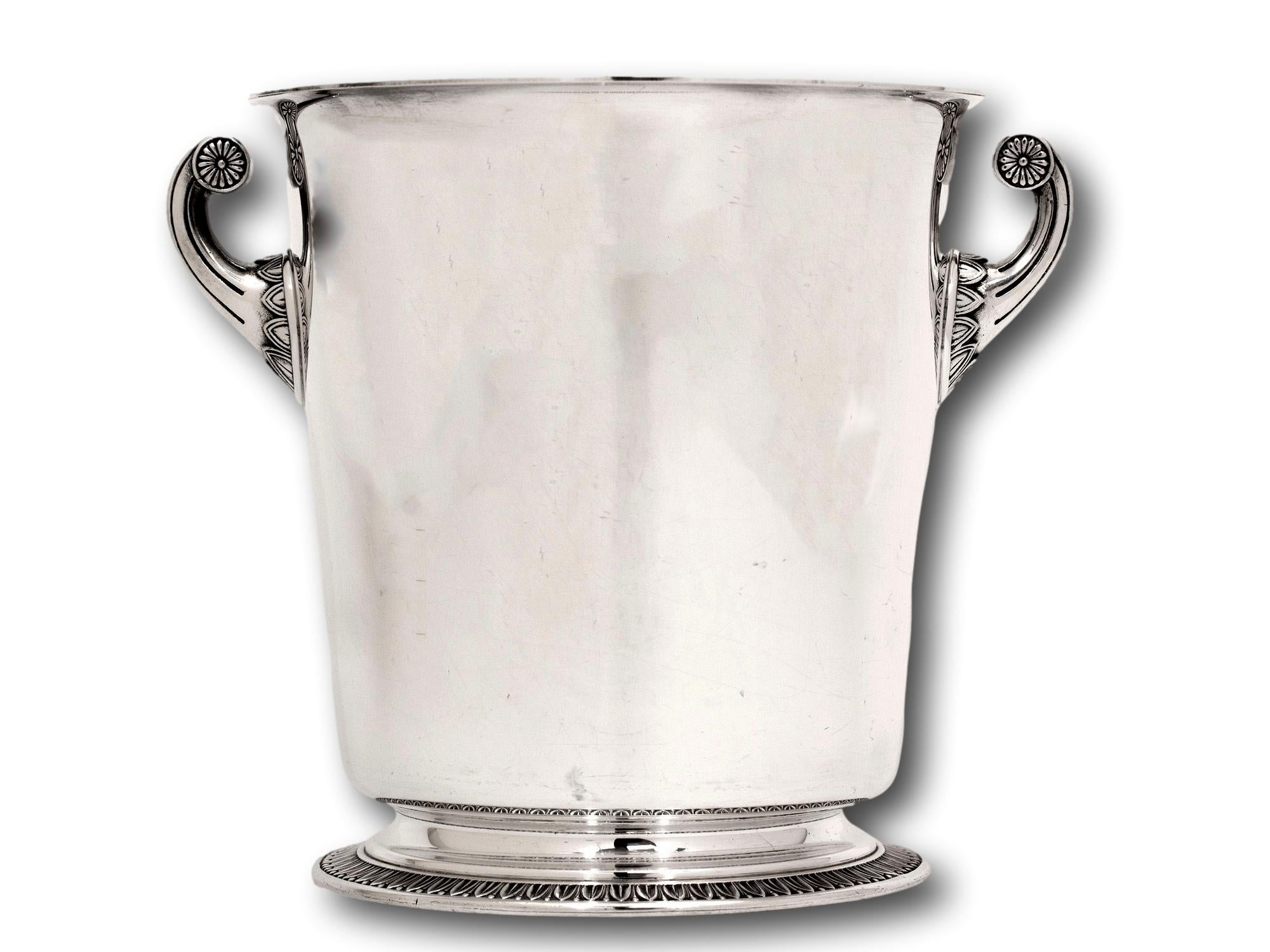 Cast French Champagne Wine Cooler Bucket For Sale