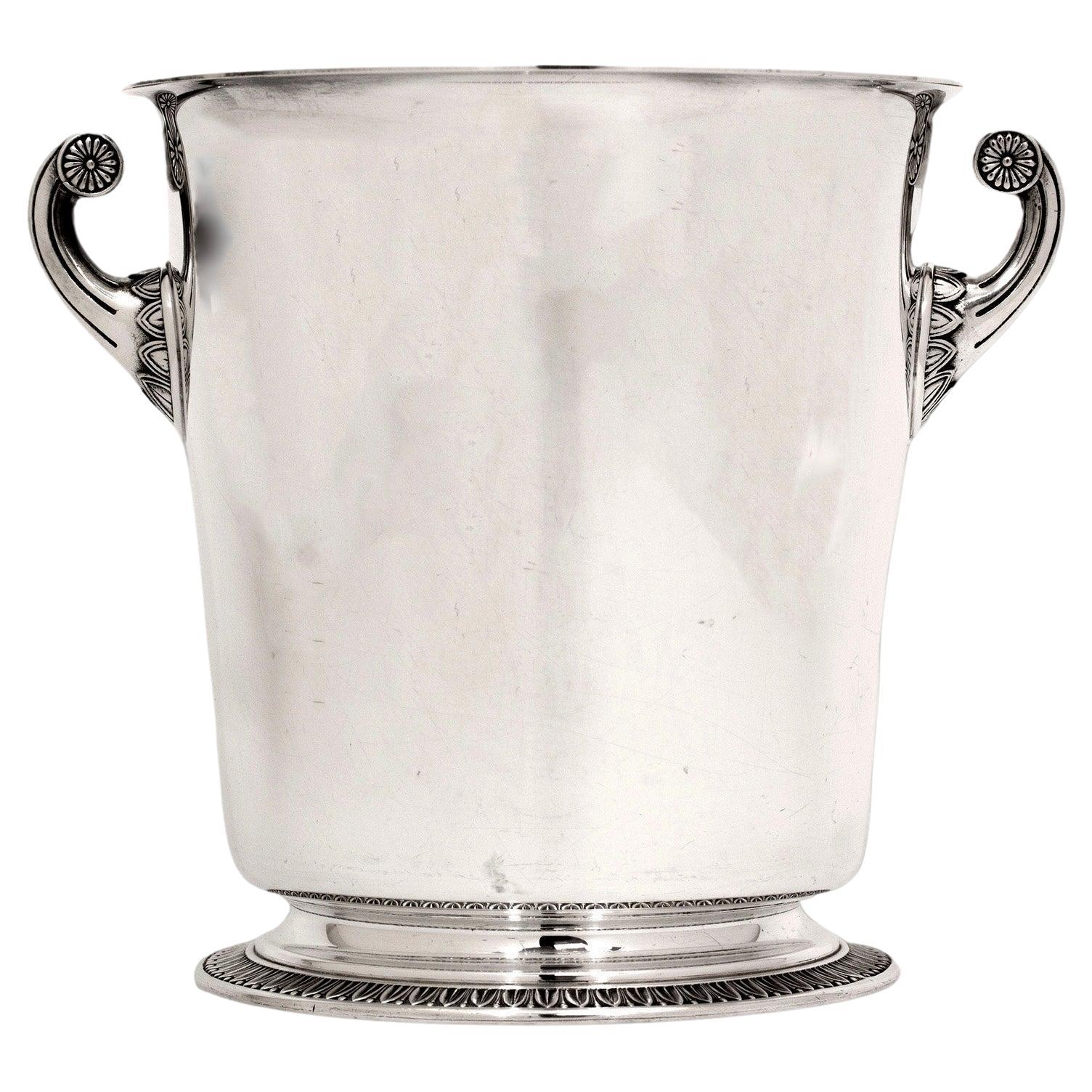 French Champagne Wine Cooler Bucket For Sale