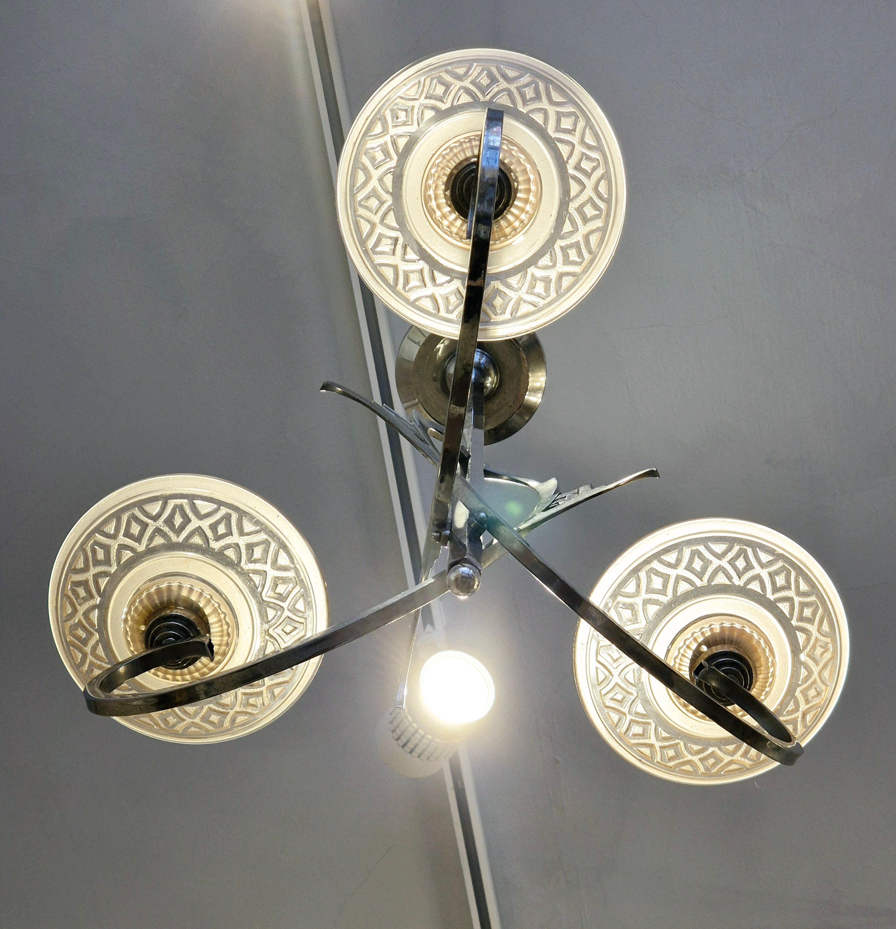 Lampadario francese,  Art Déco in vendita 2