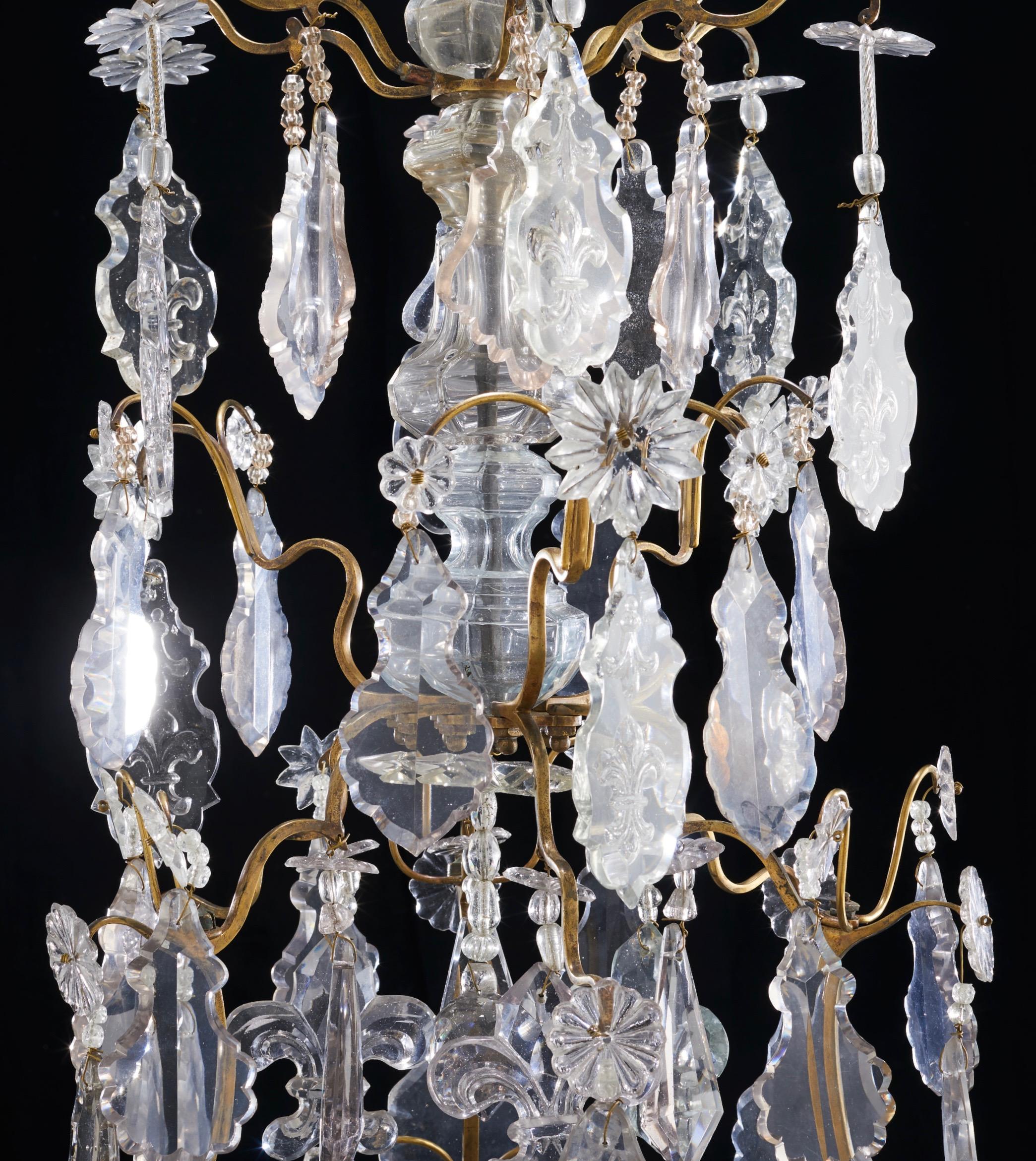 French Chandelier, Baroque, 18th C 6