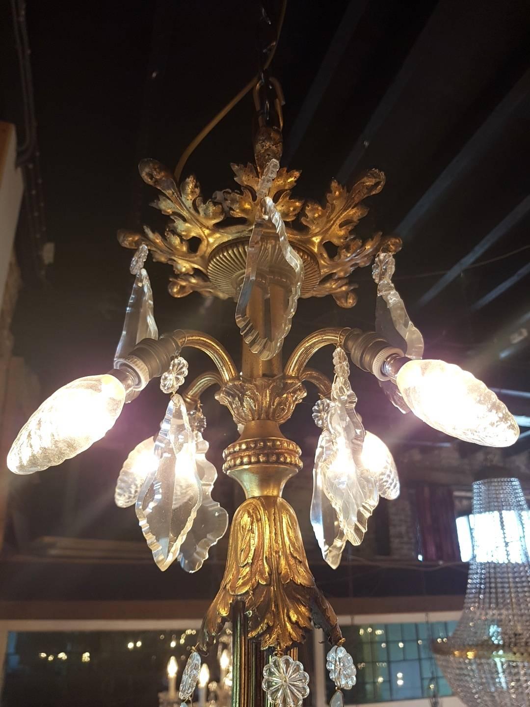 French Chandelier with Beautiful Details like Angels and Angel Faces For Sale 6