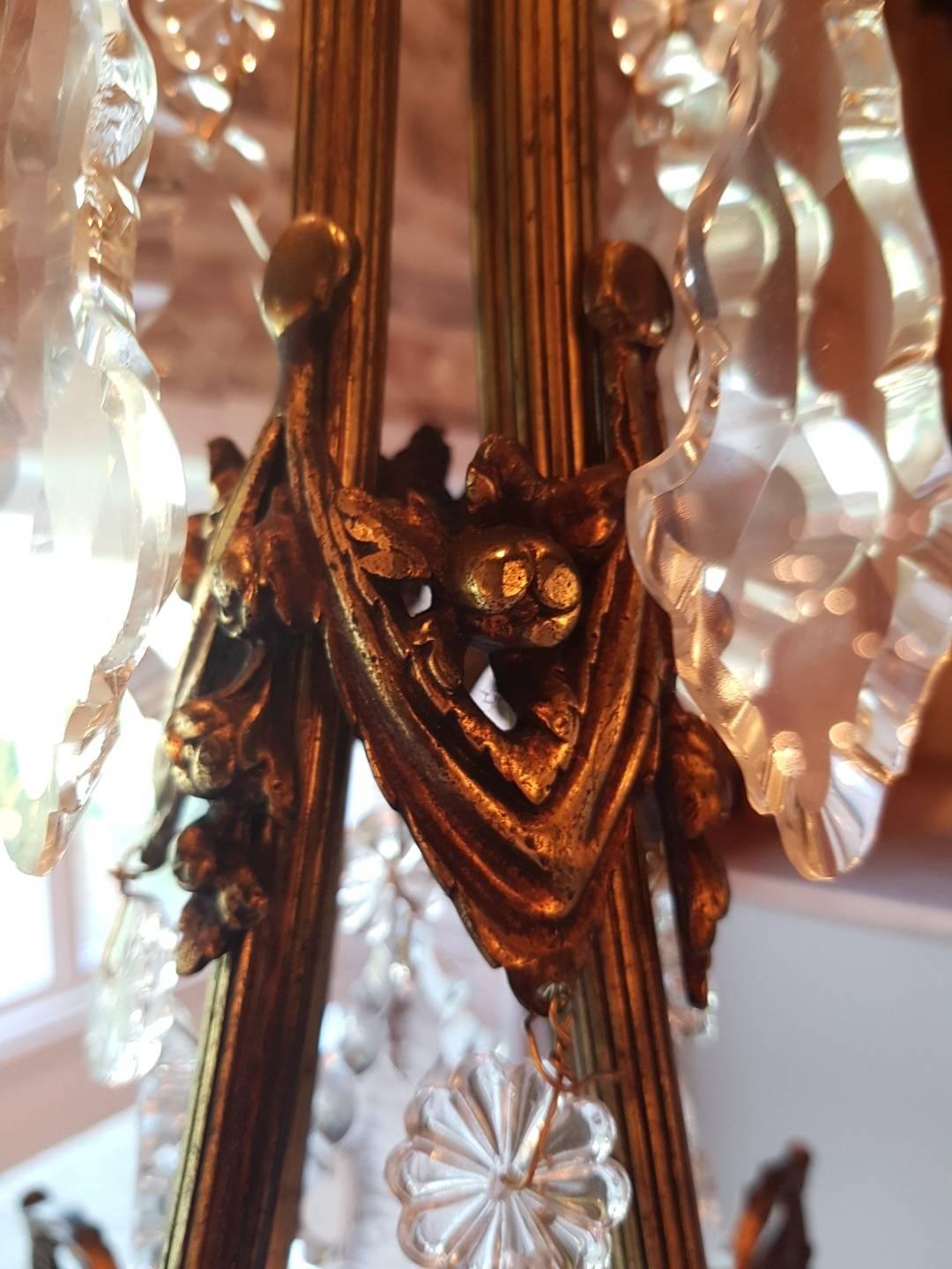 French Chandelier with Beautiful Details like Angels and Angel Faces For Sale 1