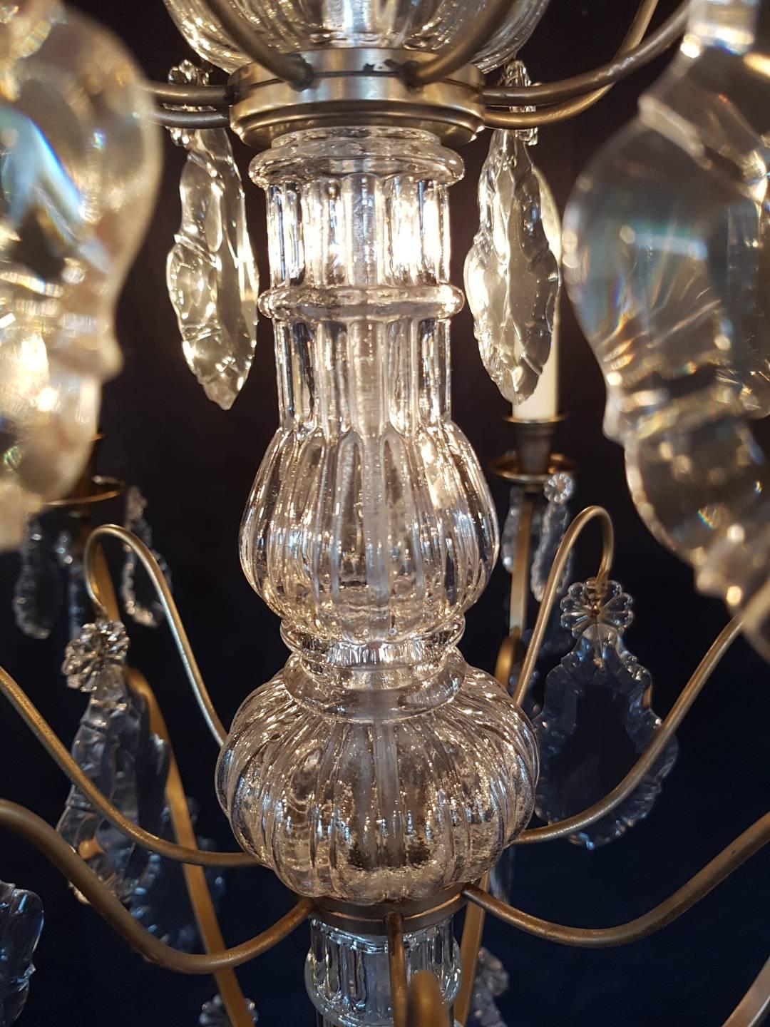 French Chandelier with Eight Lights For Sale 6