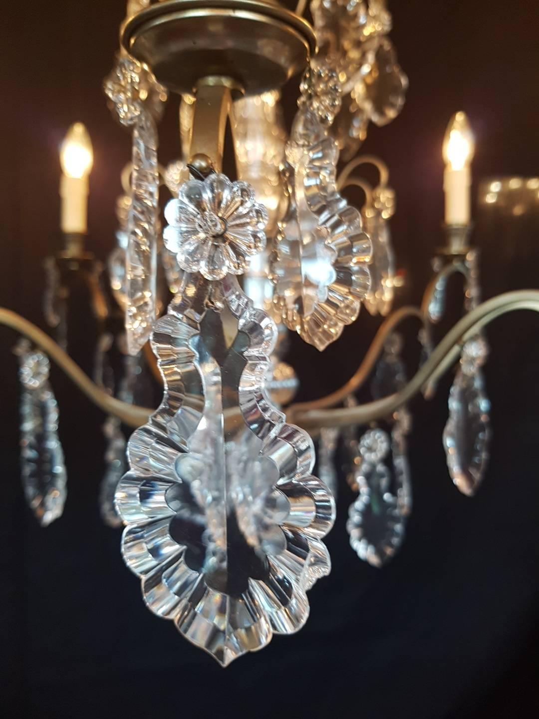 French Chandelier with Eight Lights For Sale 3