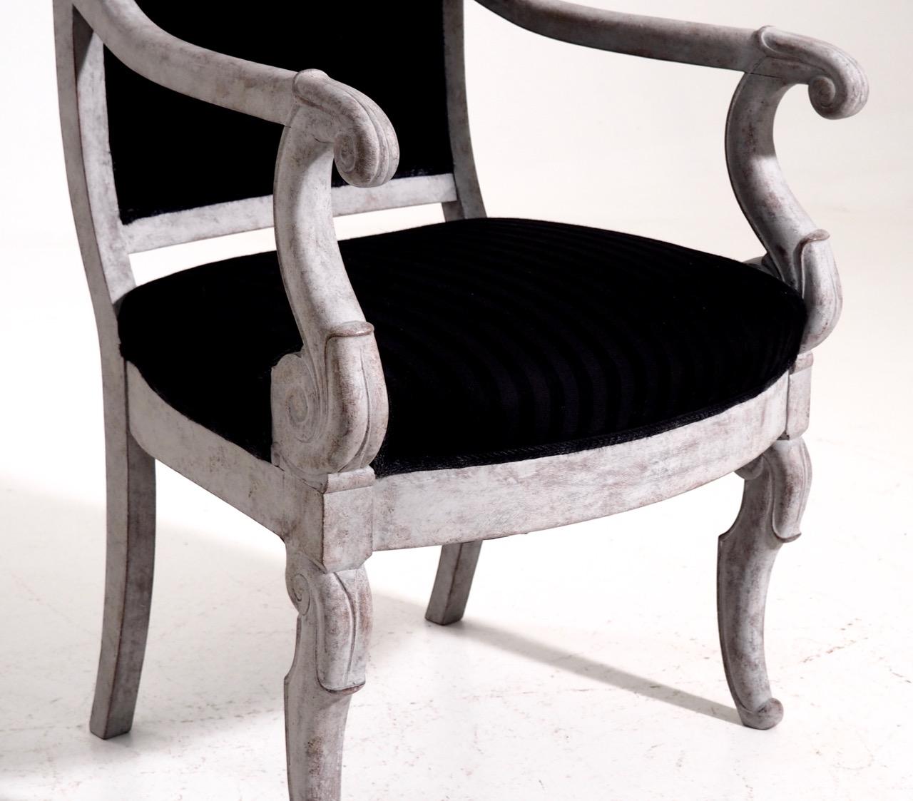 French Charles X Armchairs, 19th Century In Good Condition For Sale In Aalsgaarde, DK