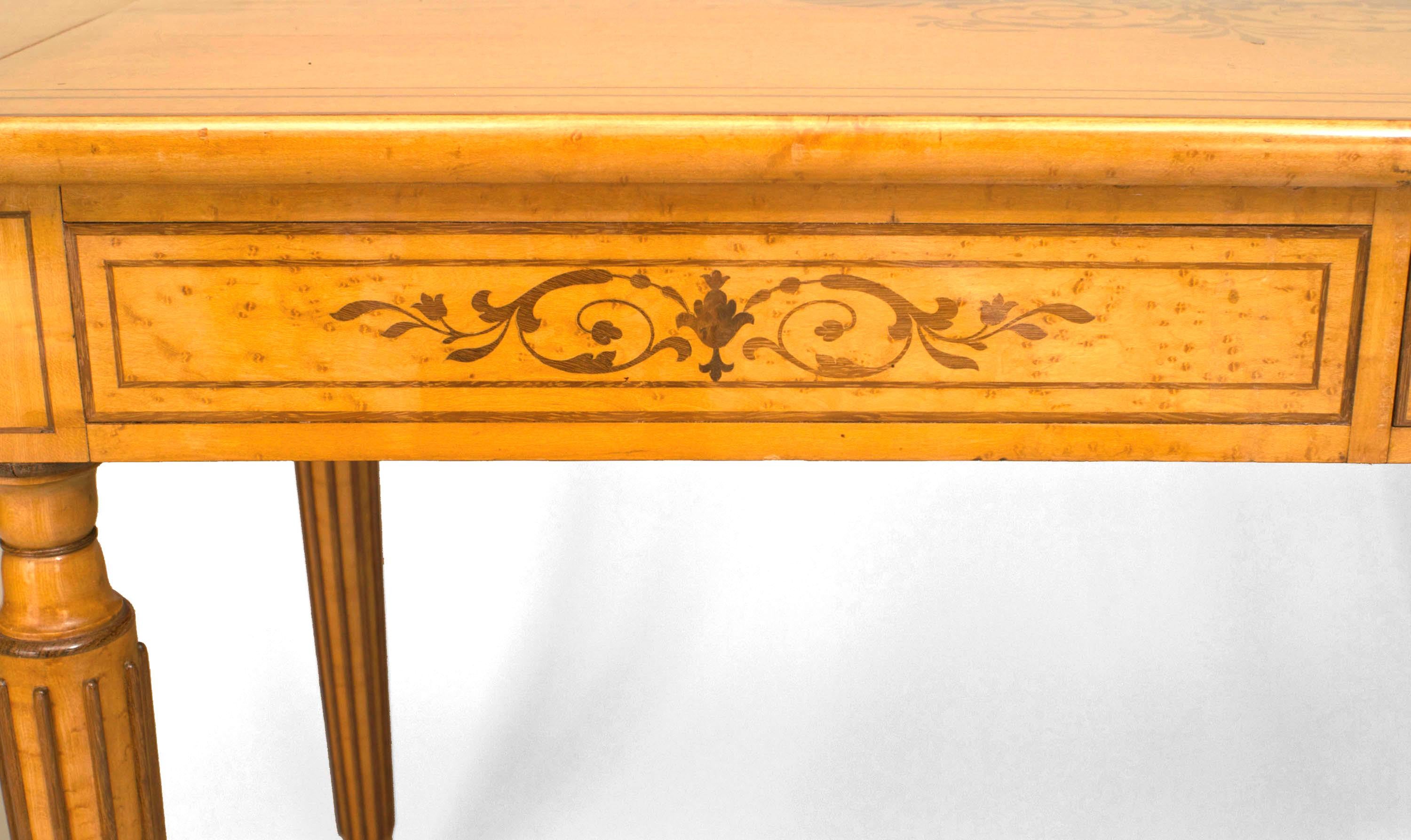 French Charles X Birdseye Davenport Table Desk In Good Condition For Sale In New York, NY