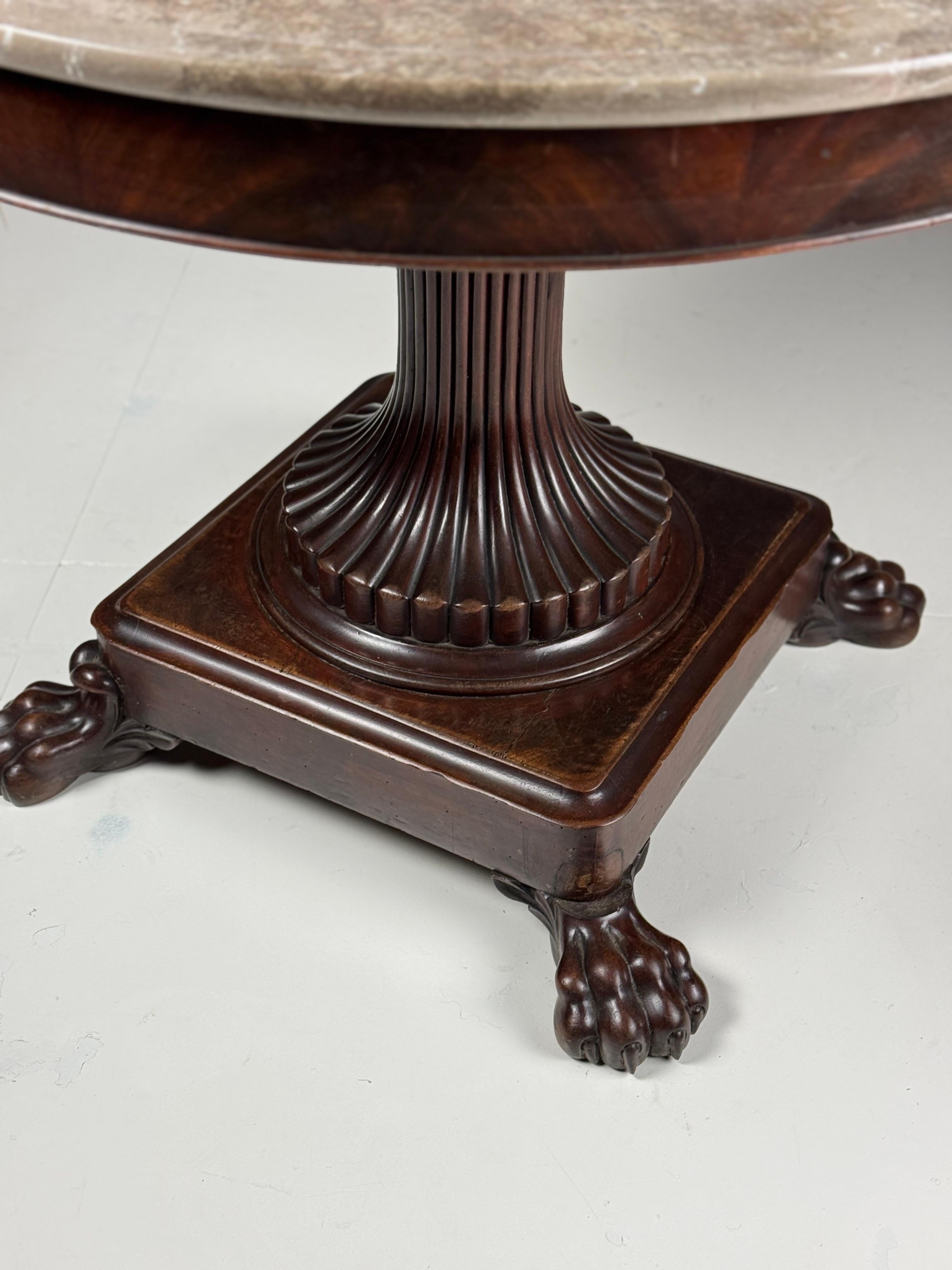 French Charles X Center Table Mahogany im Angebot 15