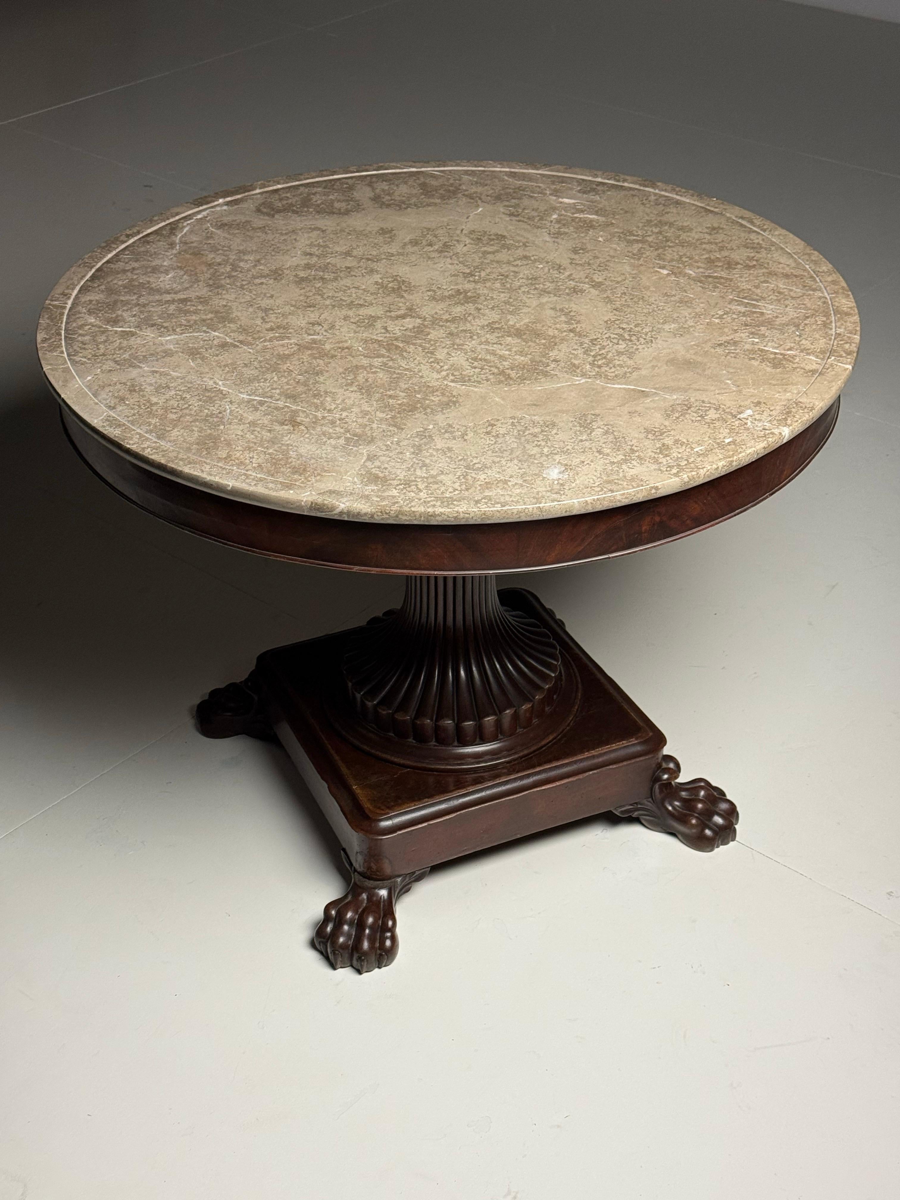 French Charles X Center Table Mahogany im Angebot 4