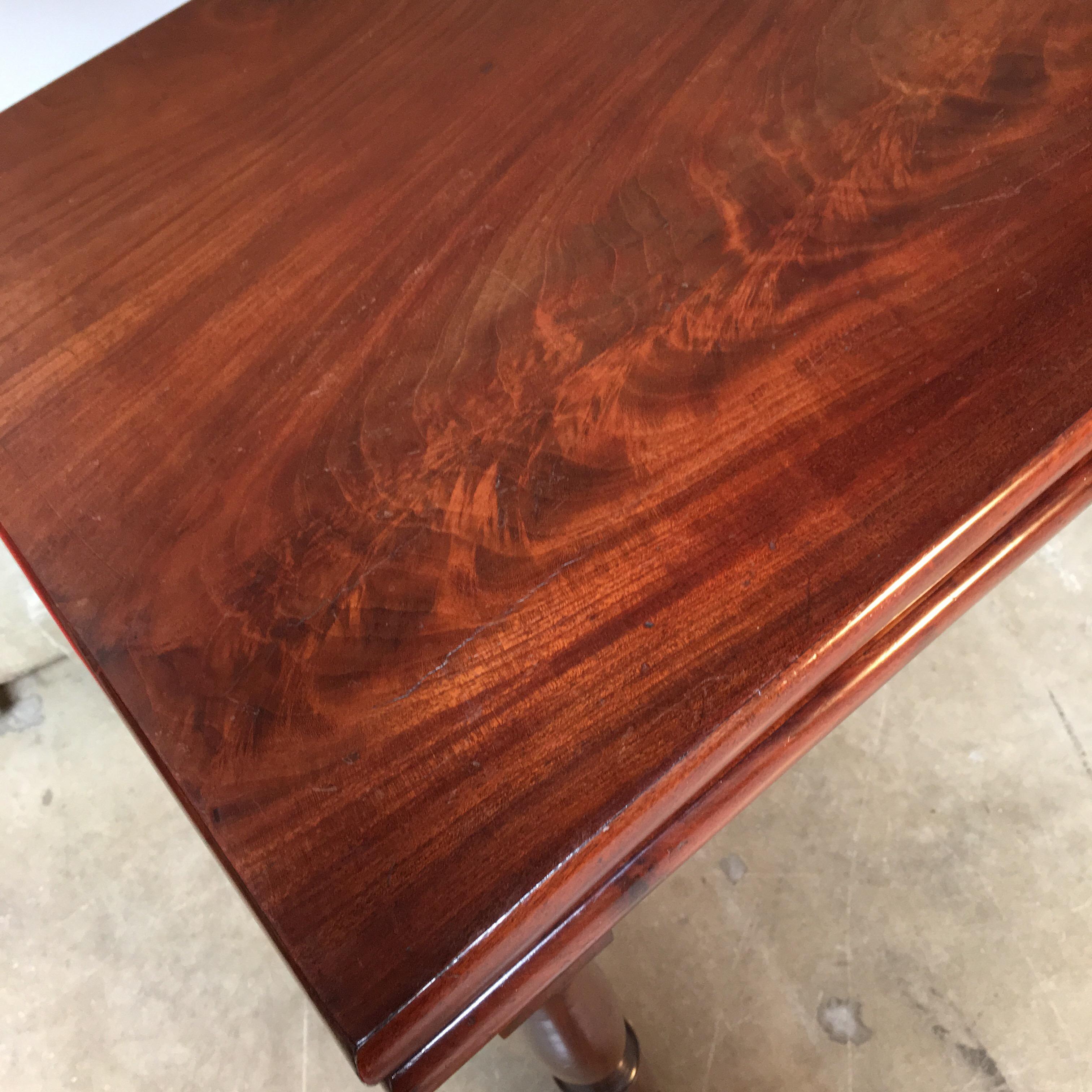 French Charles X Mahogany Game Table For Sale 5