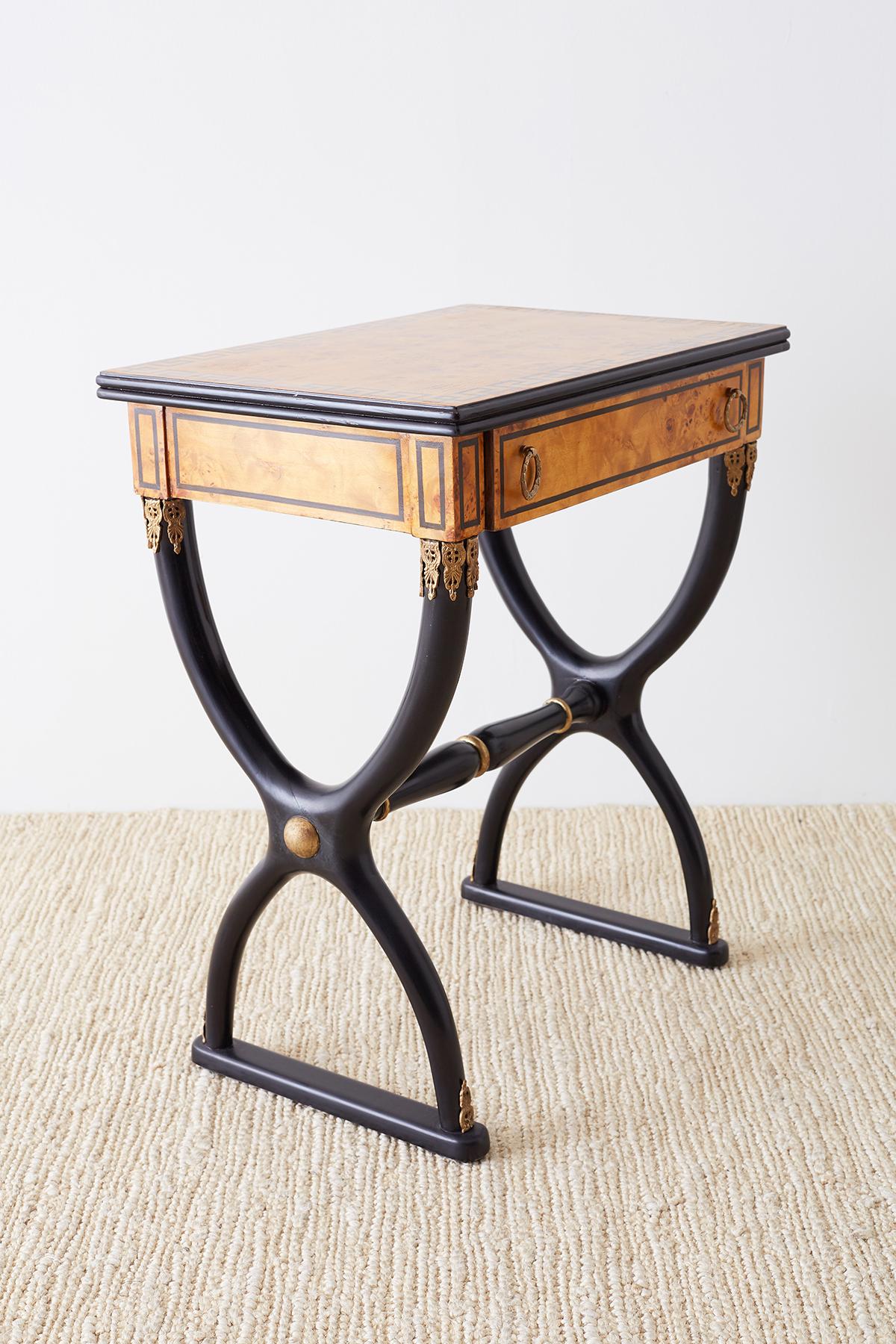 French Charles X Neoclassical Table or Nightstands 4