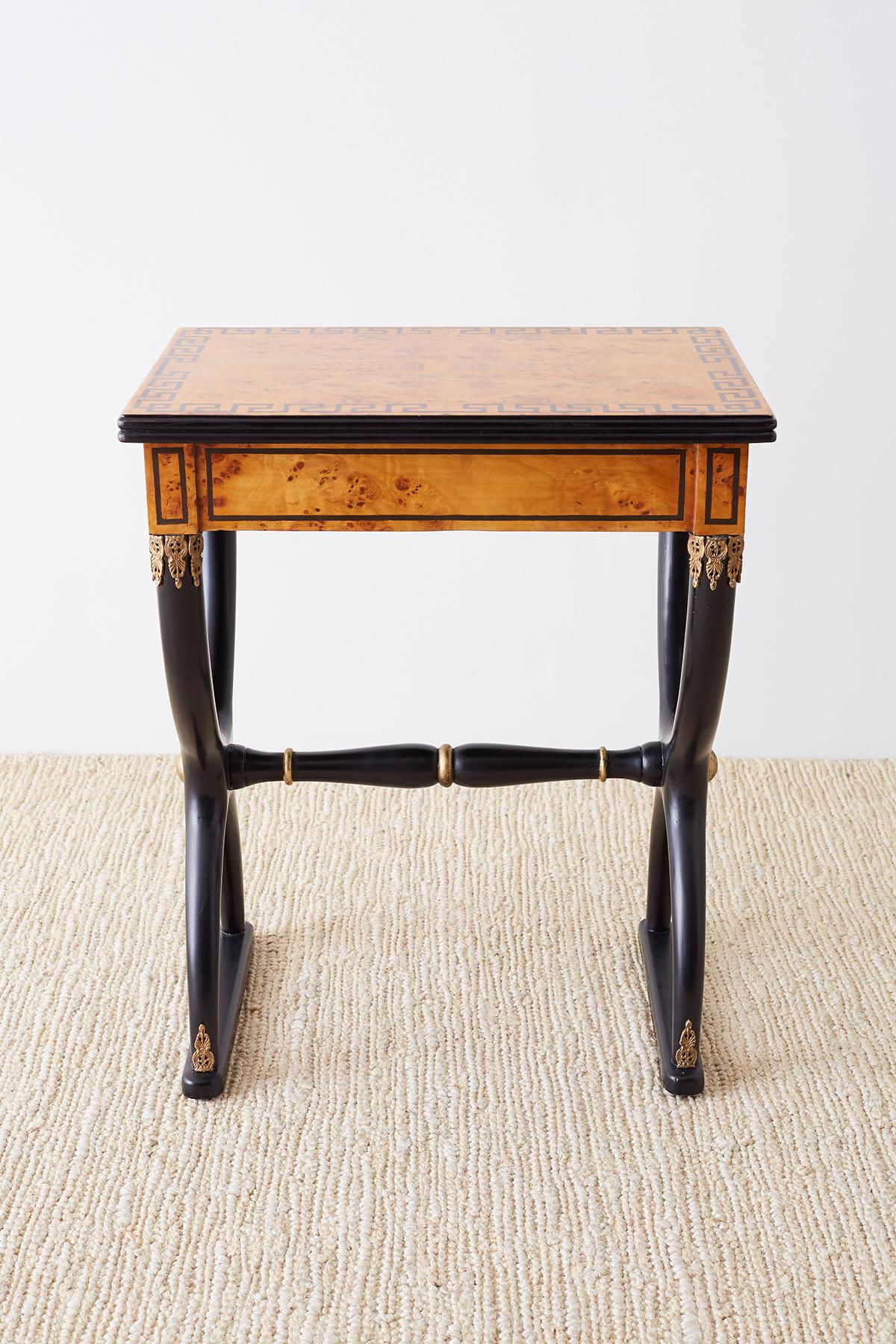 French Charles X Neoclassical Table or Nightstands 11