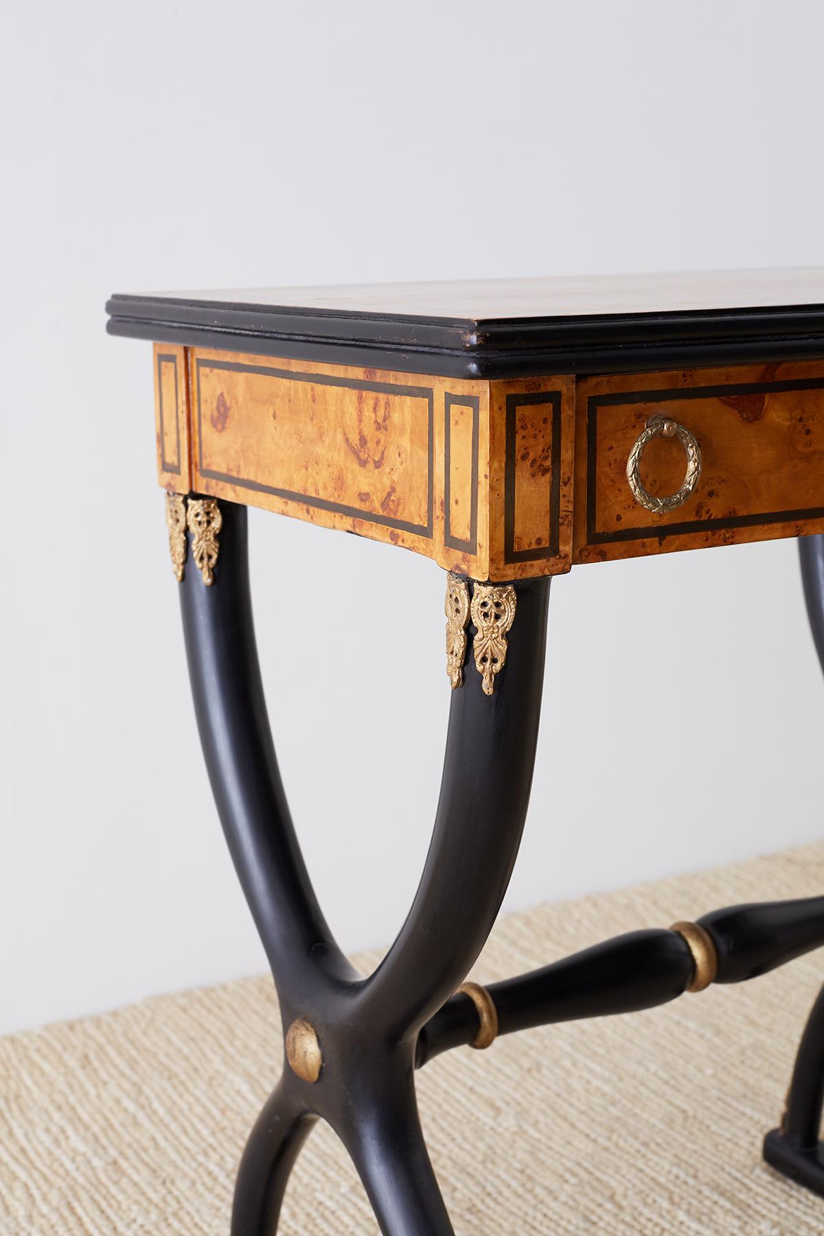 French Charles X Neoclassical Table or Nightstands 13