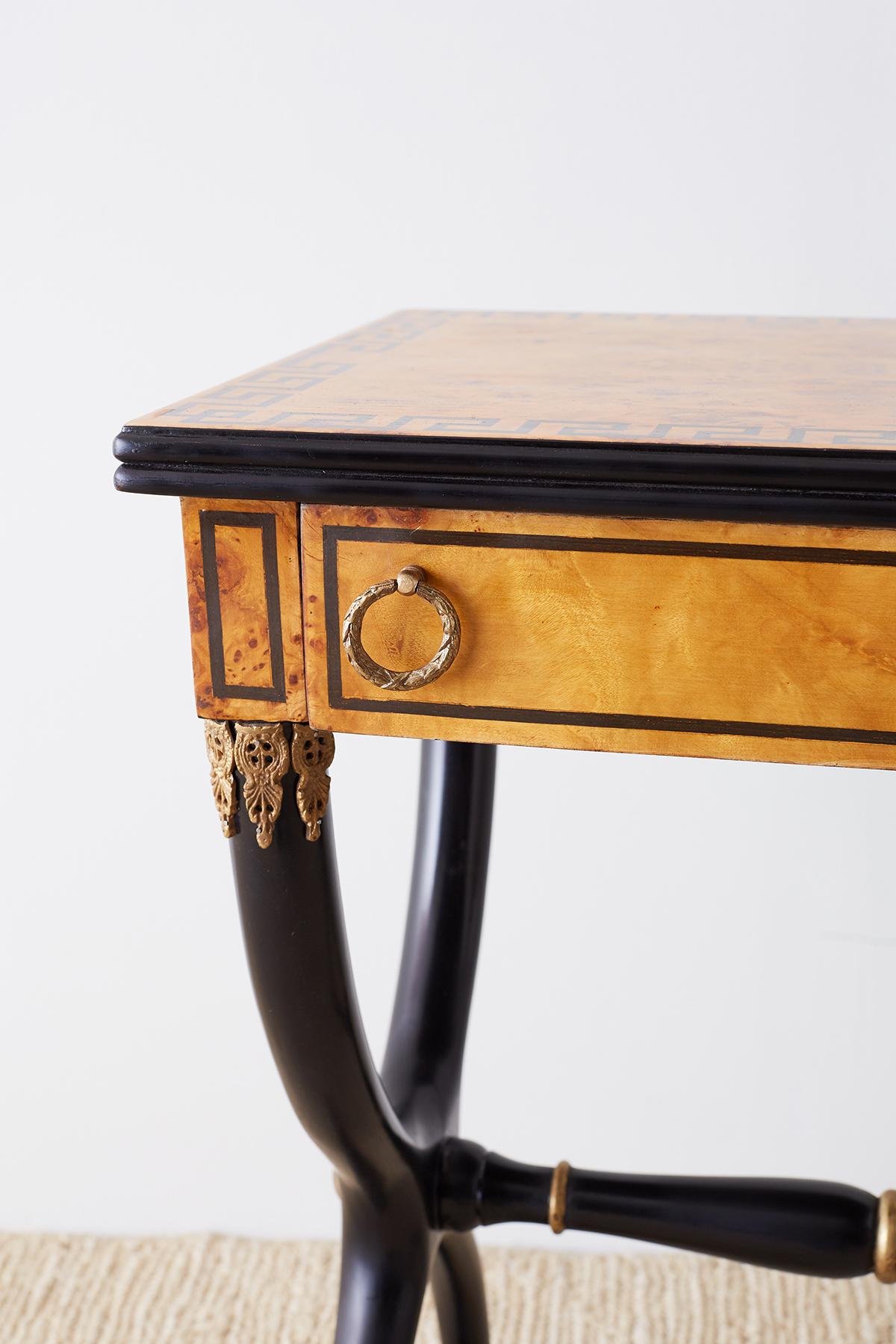 19th Century French Charles X Neoclassical Table or Nightstands