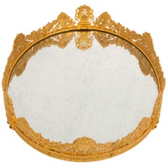 French Charles X Period Ormolu And Mirror Centerpiece Plateau