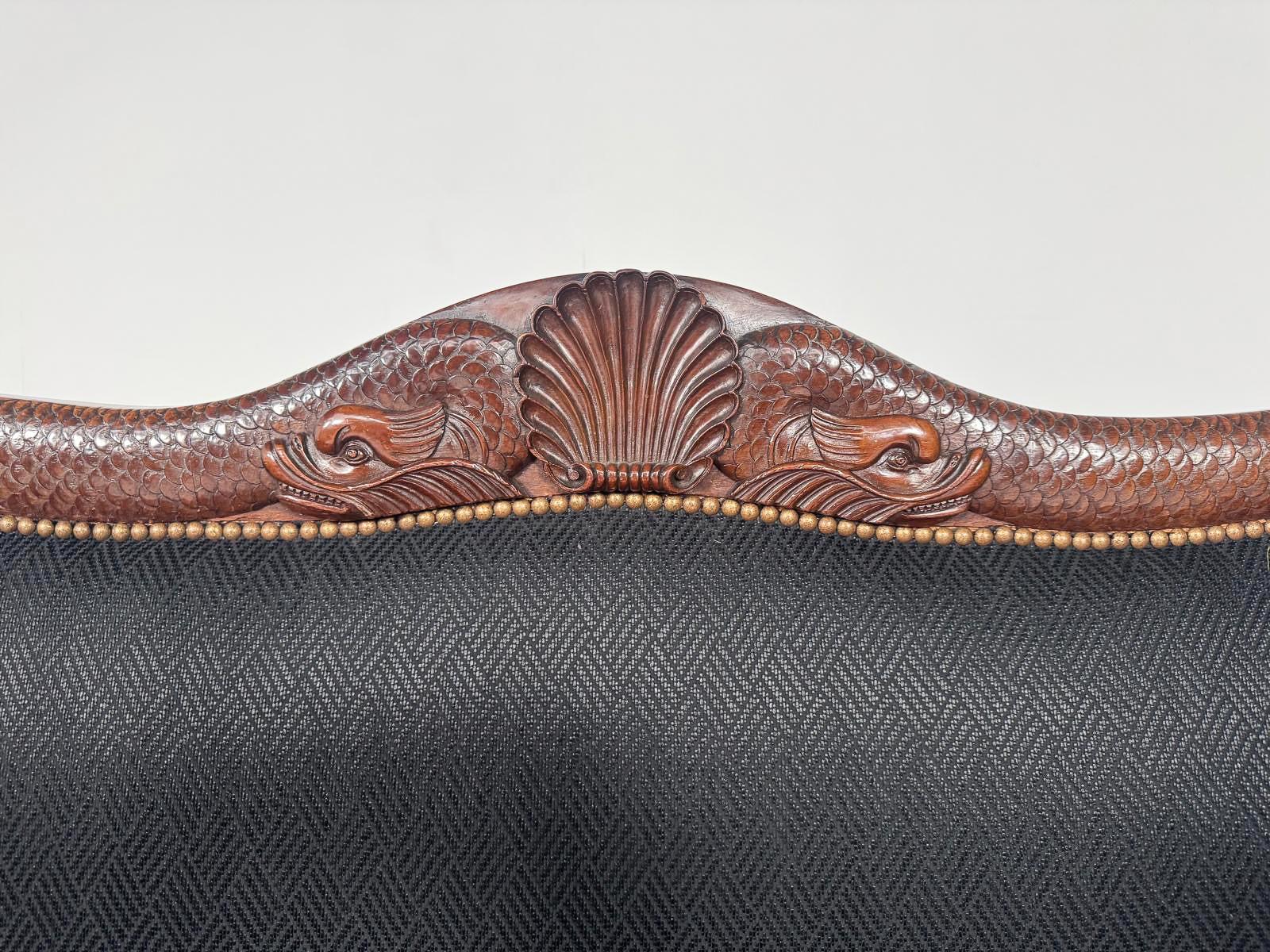 Tessuto Divano francese Charles X, anni '20 del XIX secolo in vendita