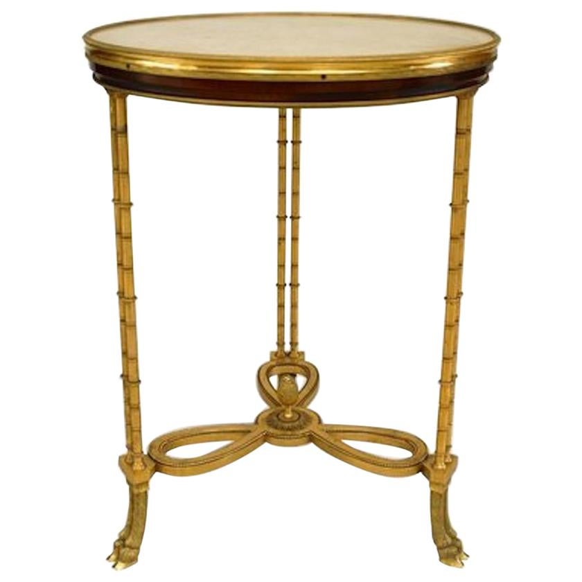 French Charles X Style '20th Century' Gueridon End Table