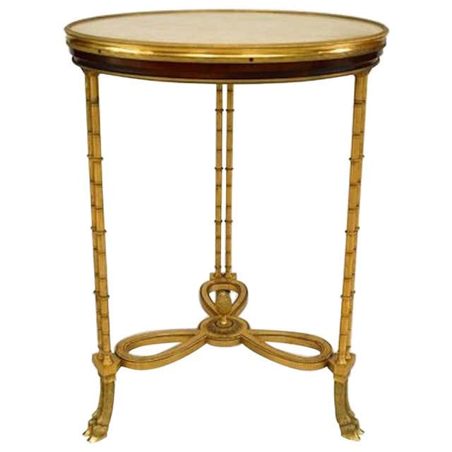French Bouilotte Gueridon Table At 1stDibs