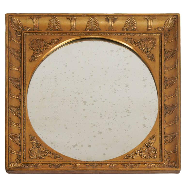 French Charles X Style Neoclassical Giltwood Mirror