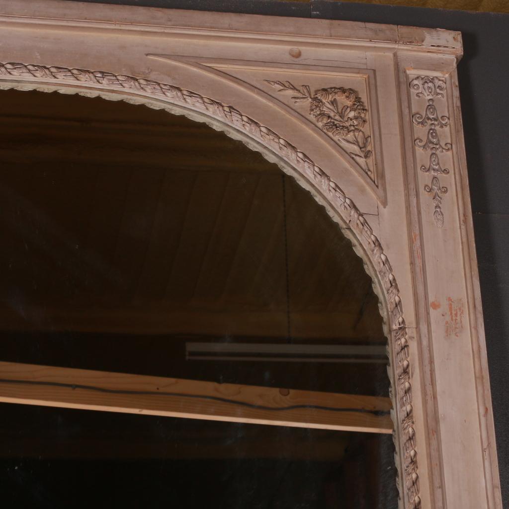 Painted French Chateau Mirror