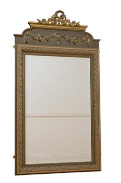French Chateau Turn of the Century Wall Mirror c1900