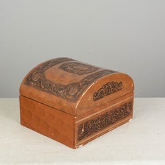 French Chateaux Porcelain Plaques, Box, Set of Six