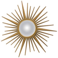 French Chaty Vallauris Convex Witch Mirror Also Called Witch Eye, circa 1950