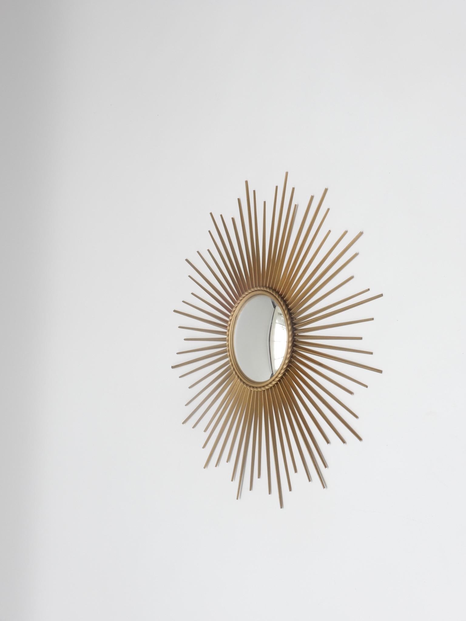 French Chaty Vallauris Sunburst Mirror, 1960s In Good Condition In London, GB