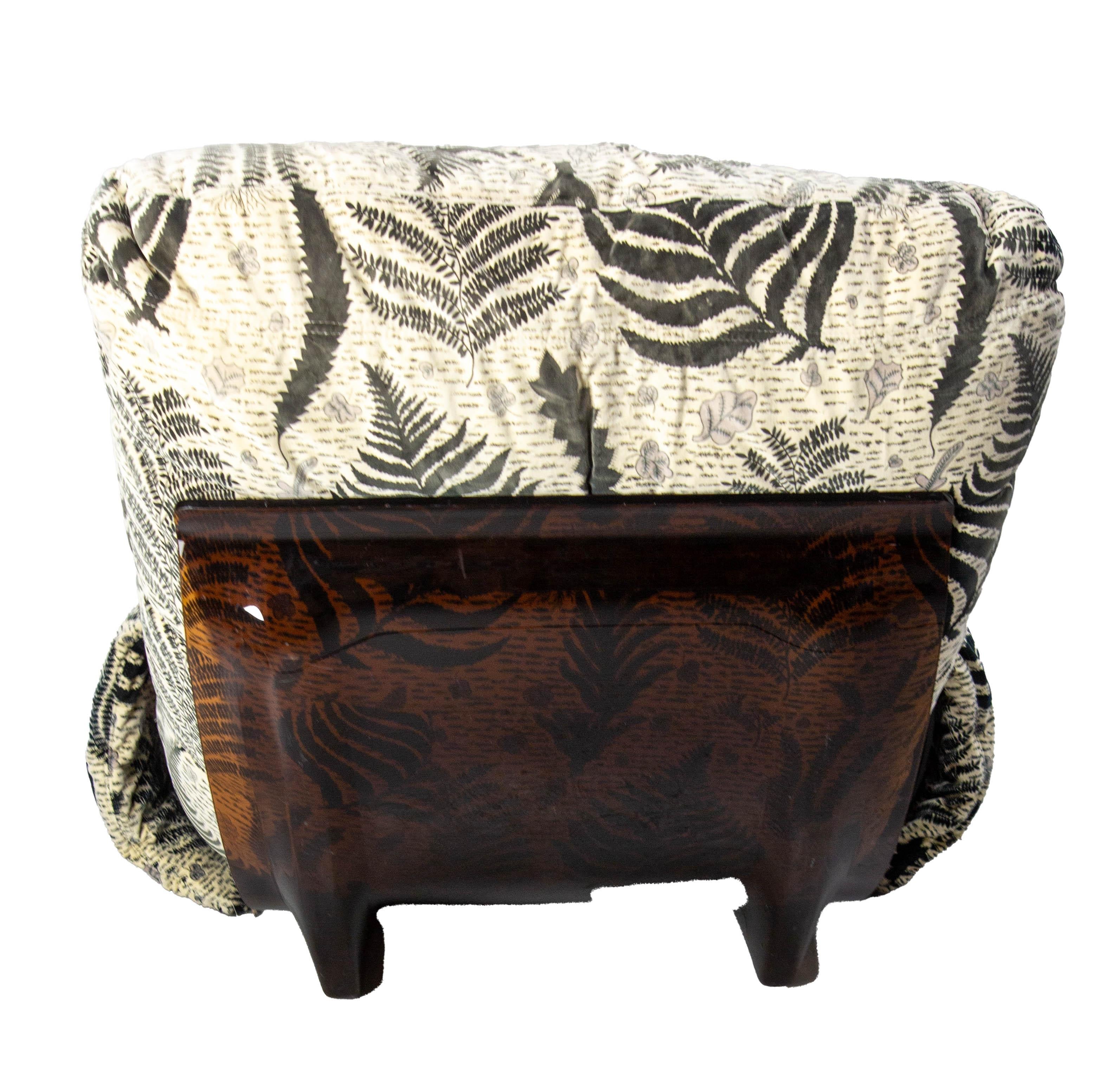 Sedia Chauffeuse francese in policarbonato e tessuto Roder & Ducaroy per Ligne Roset in vendita 4