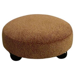 French Chenille Ottoman Floor Cushion - Dijon