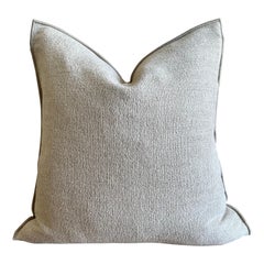 French Chenille Pillow with Down Feather Insert
