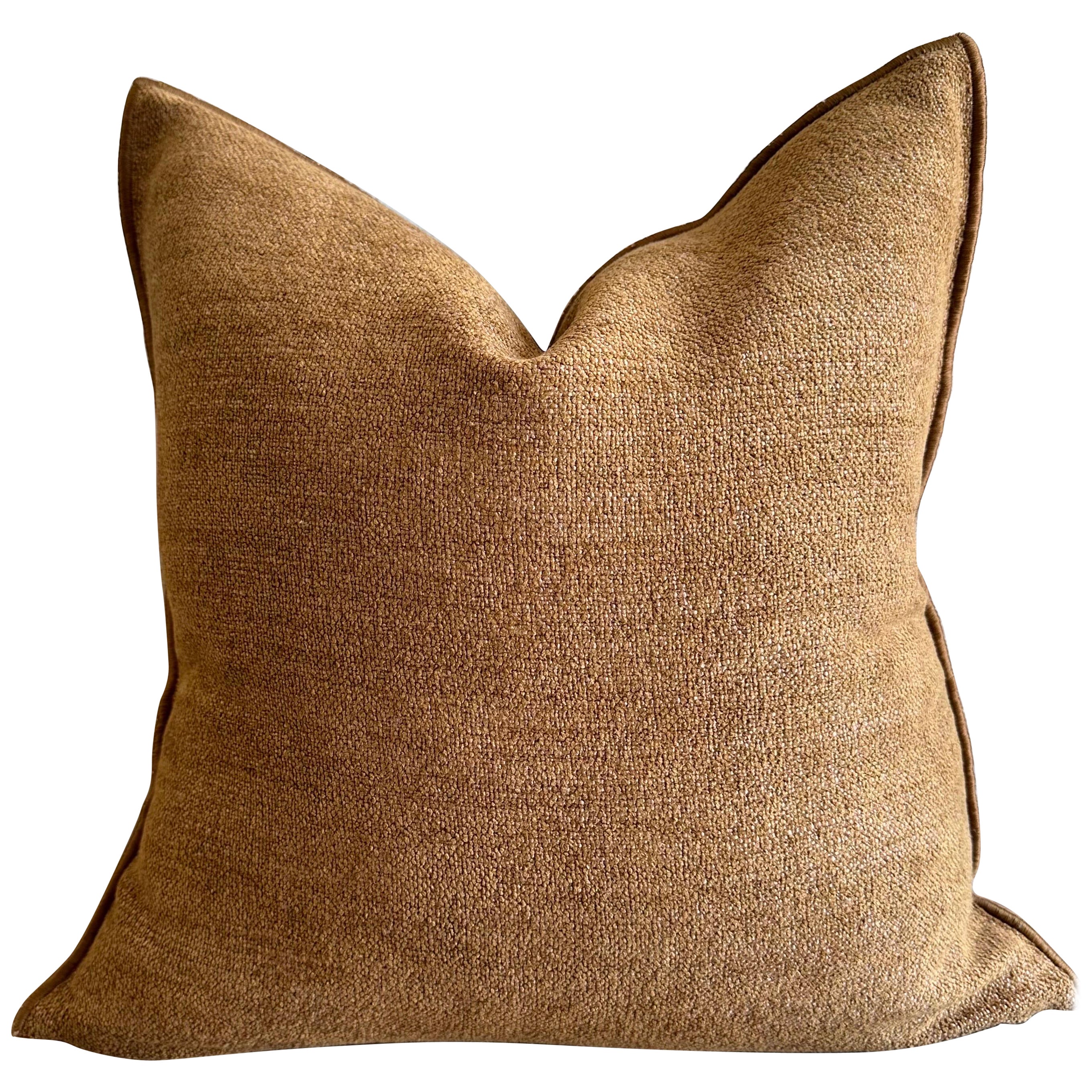 Coussin en chenille français avec inscription