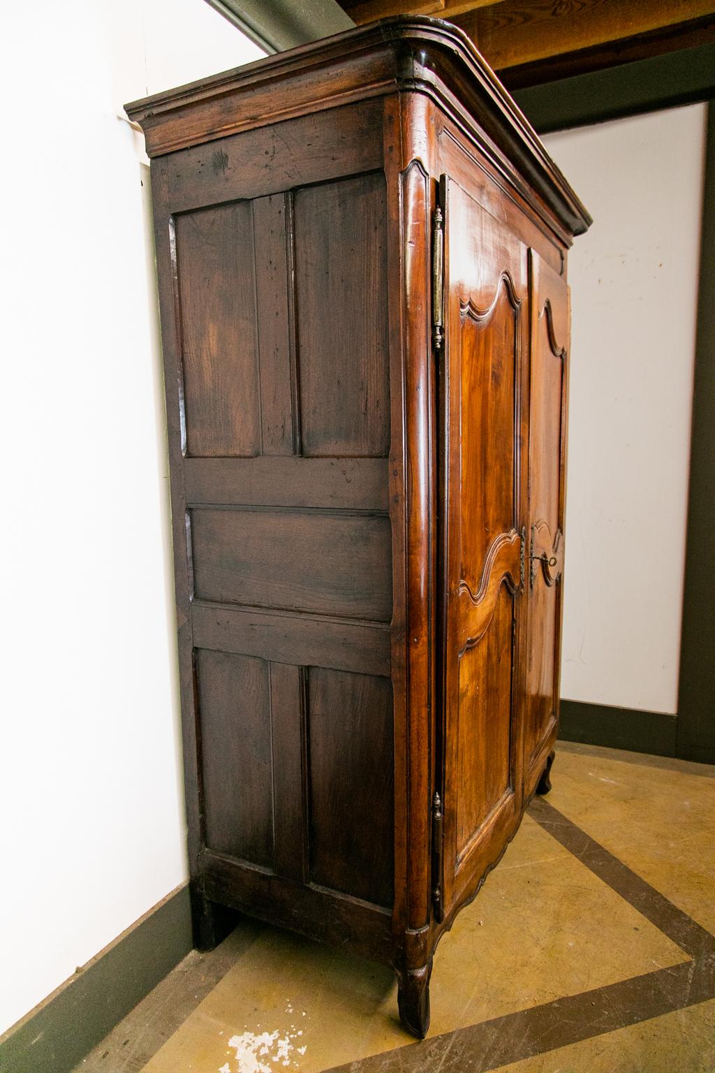 Early 19th Century French Cherry Armoire For Sale