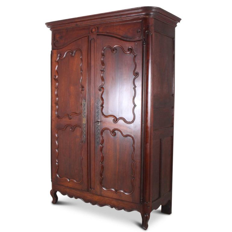 19th Century French Cherry Armoire