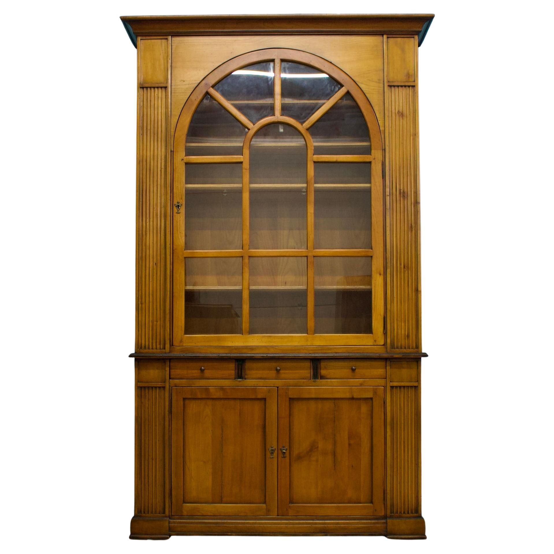 French Cherry Bookcase from De Bournais, 2000s For Sale