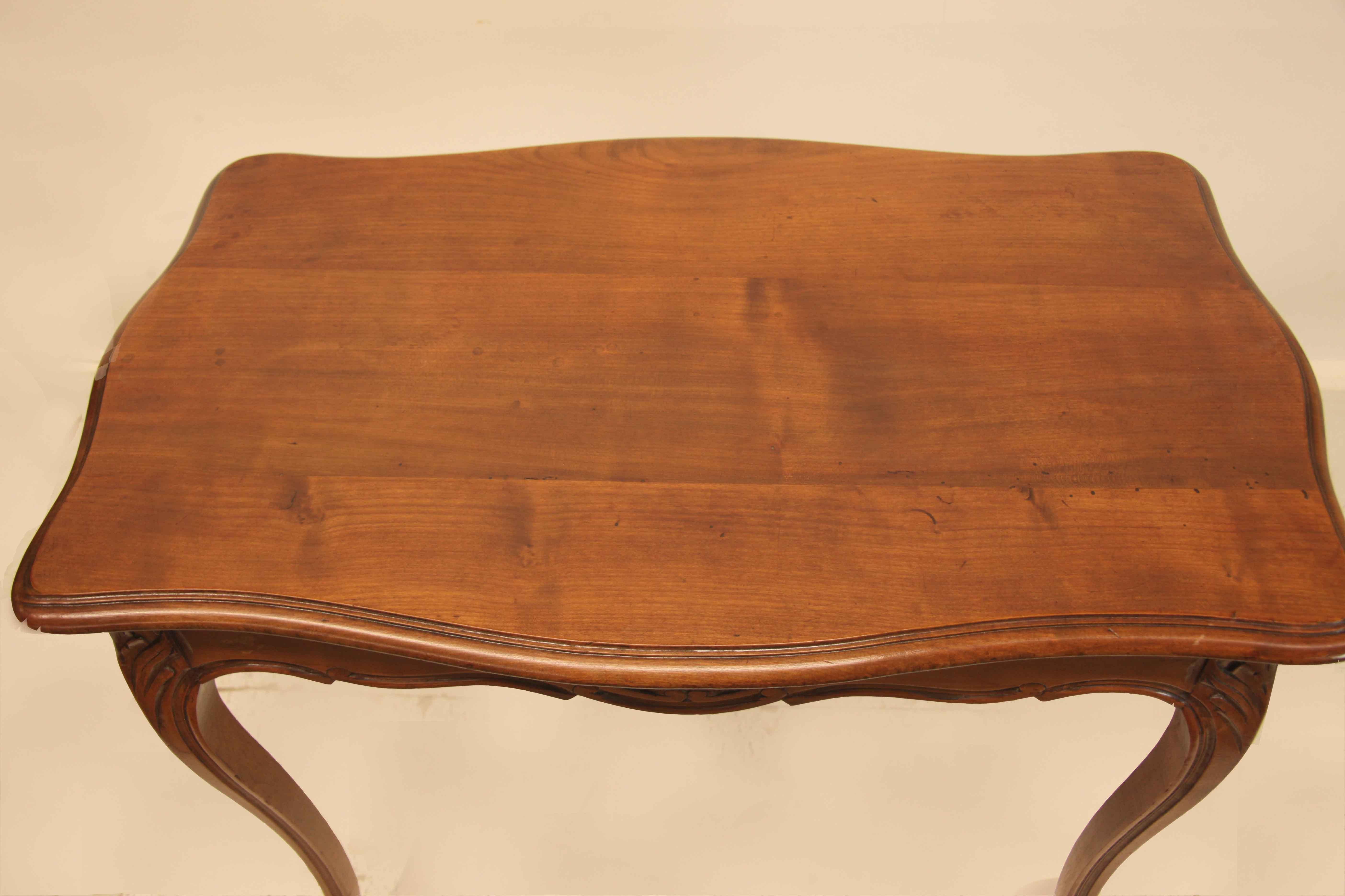 Late 19th Century French Cherry Center Table For Sale