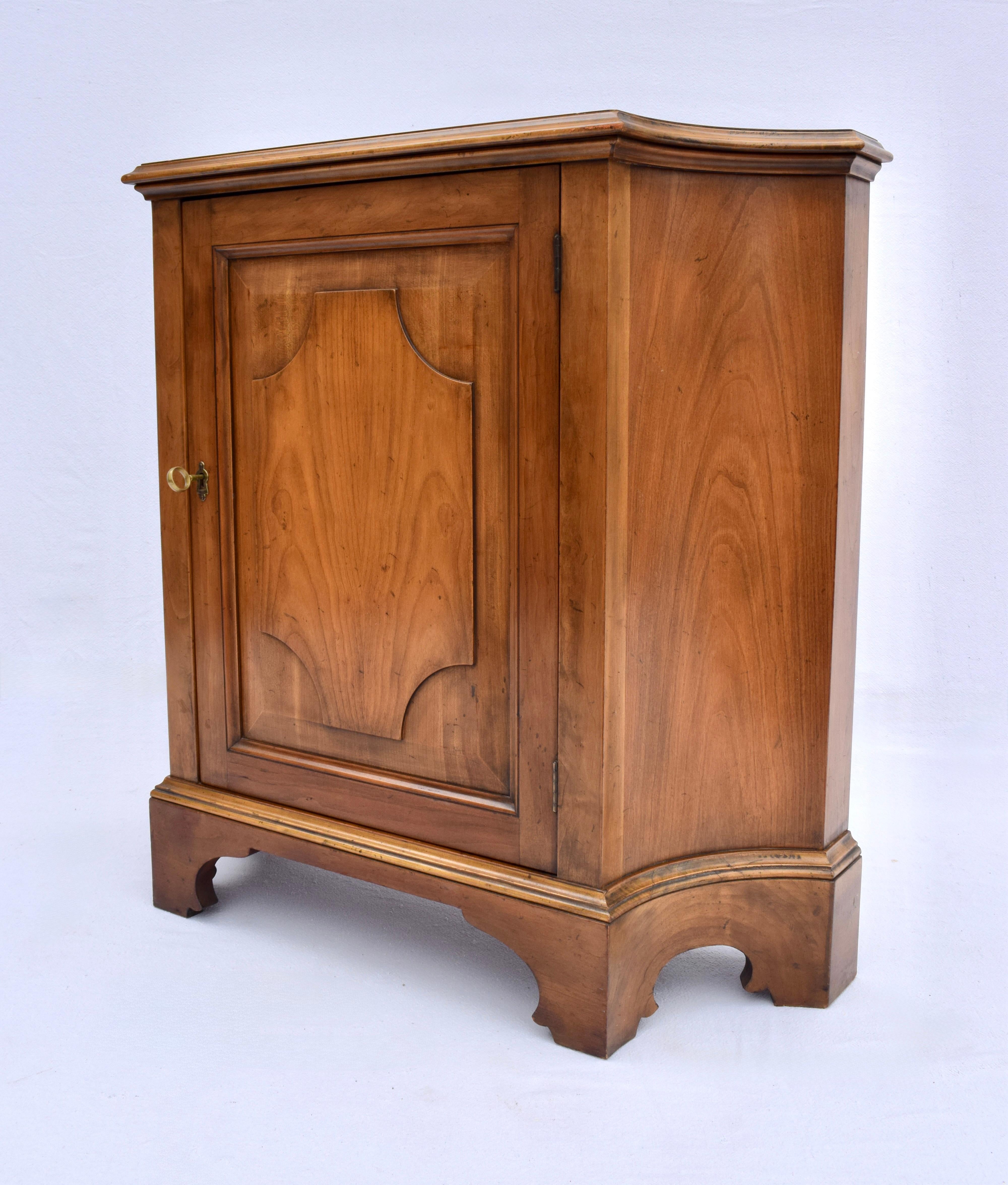 American French Cherry Console Commode Cabinet by Baker Furniture For Sale