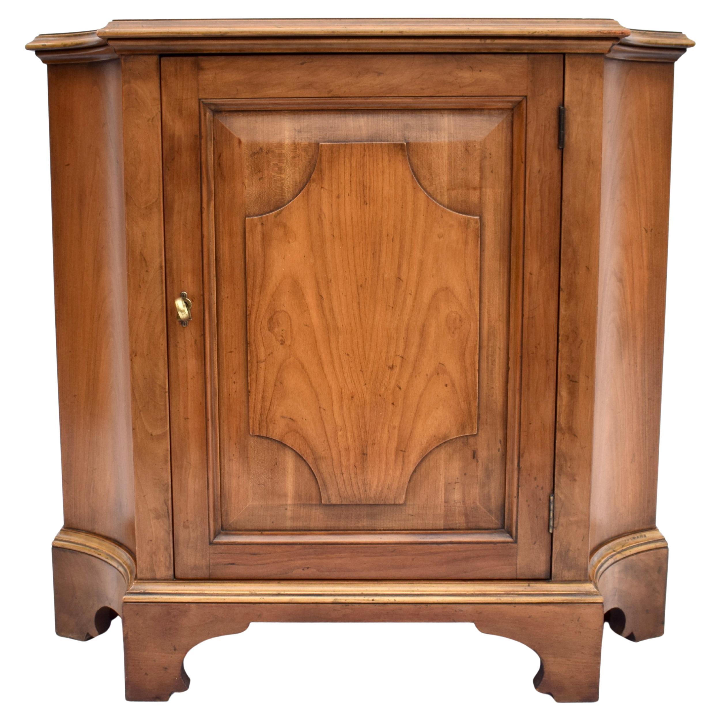 French Cherry Console Commode Cabinet by Baker Furniture For Sale
