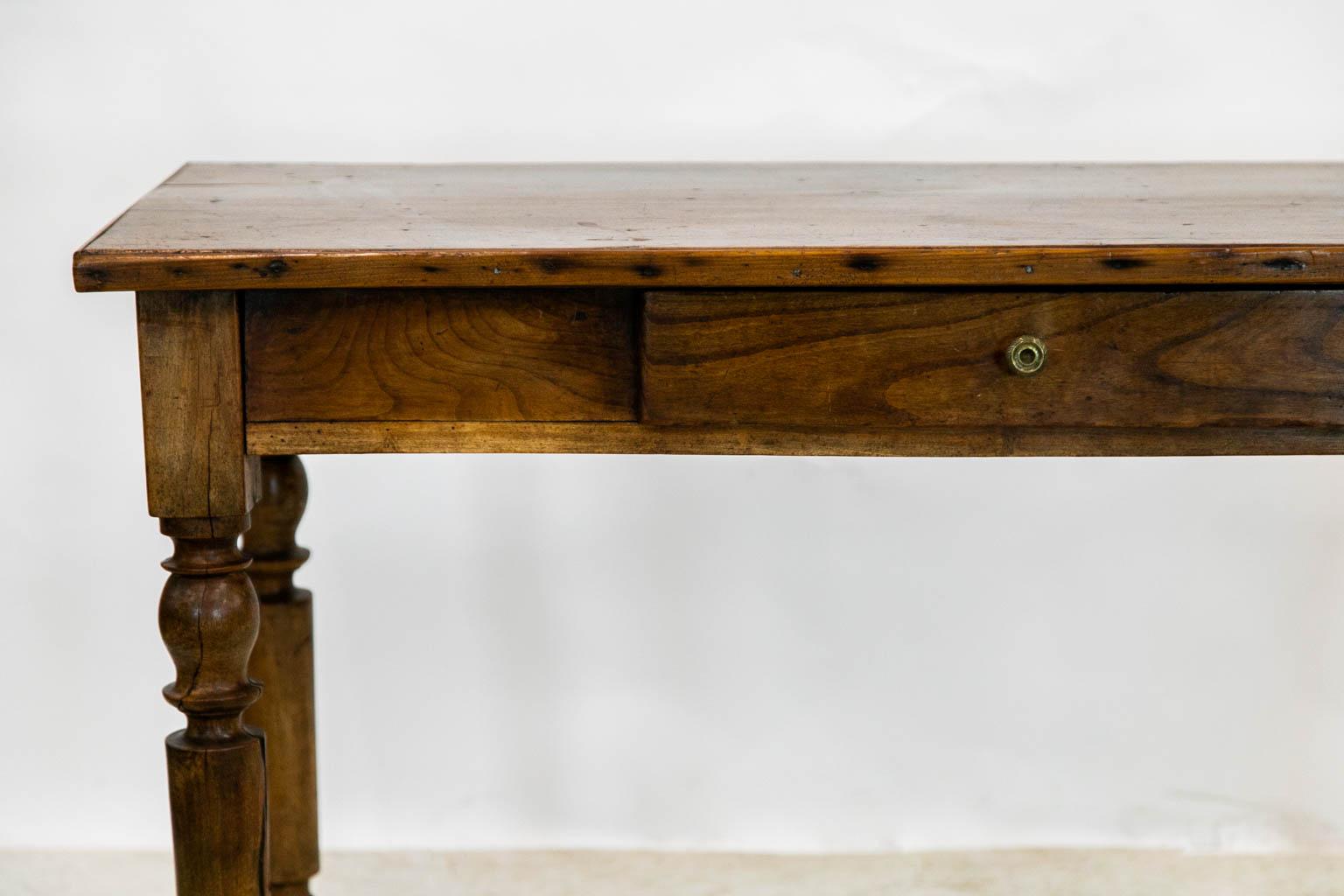 French Cherry Console Table In Good Condition In Wilson, NC