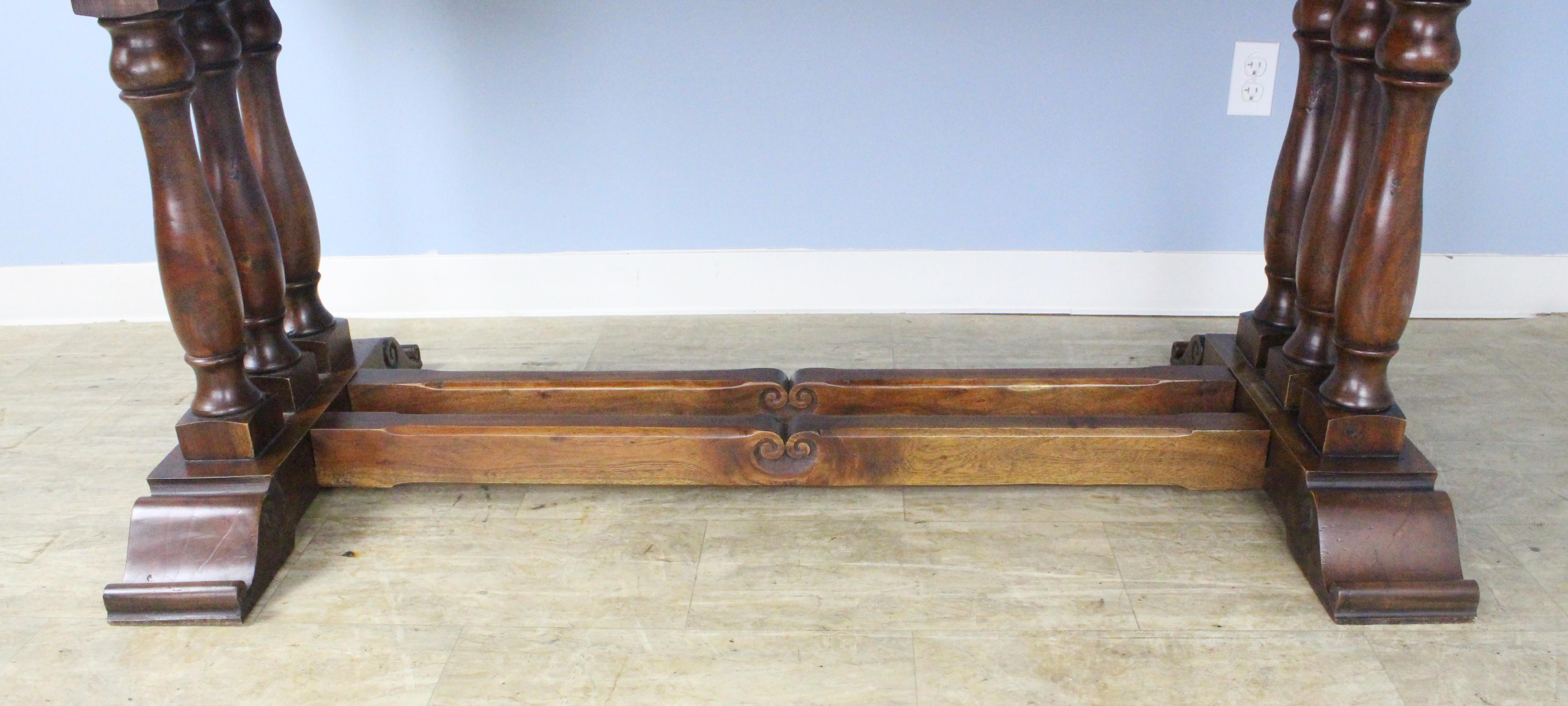 French Cherry Dining Table, Highly Decorative Base For Sale 7