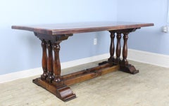 French Cherry Dining Table, Highly Decorative Base
