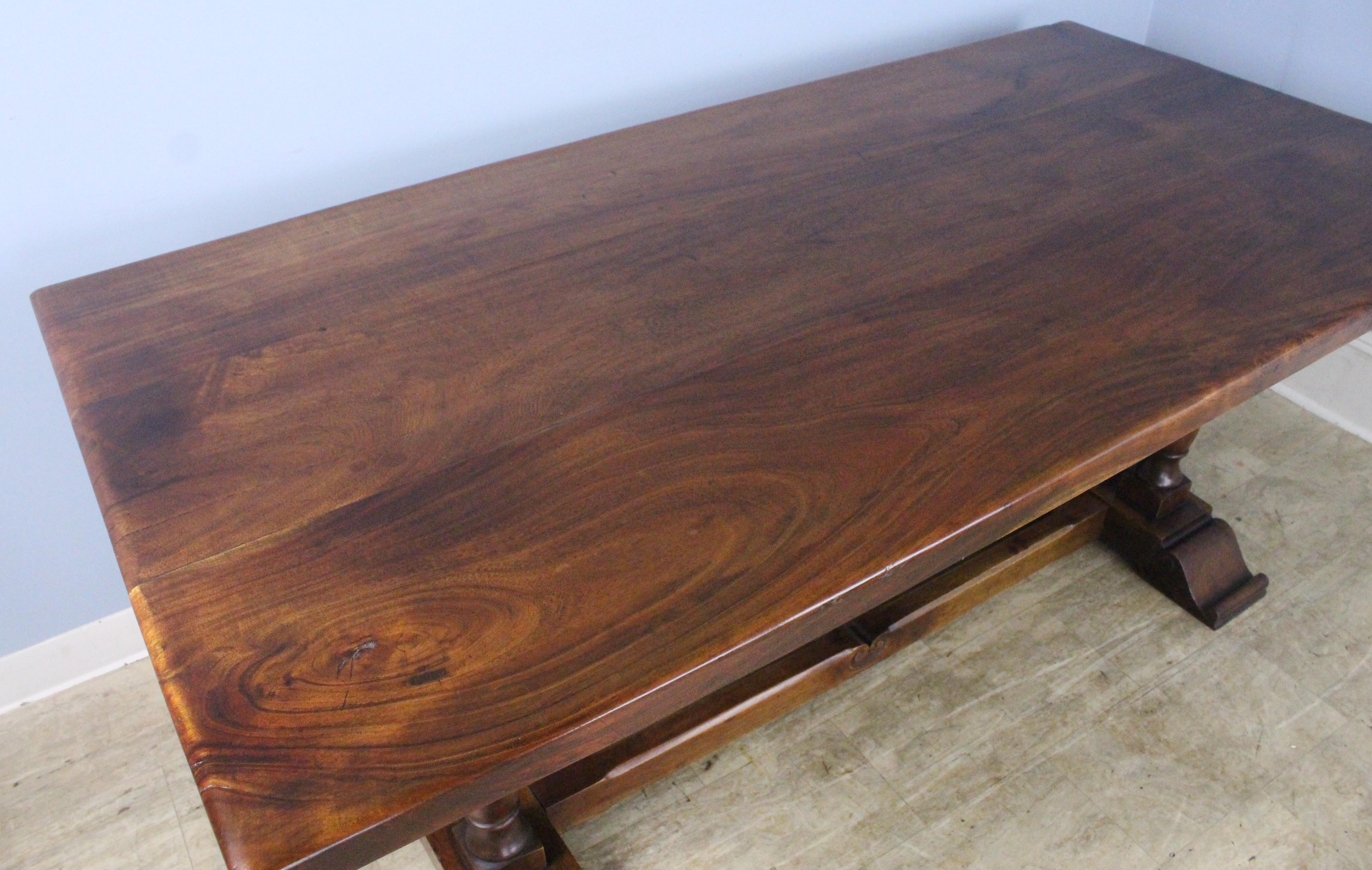 French Cherry Dining Table, Highly Decorative Base For Sale 3