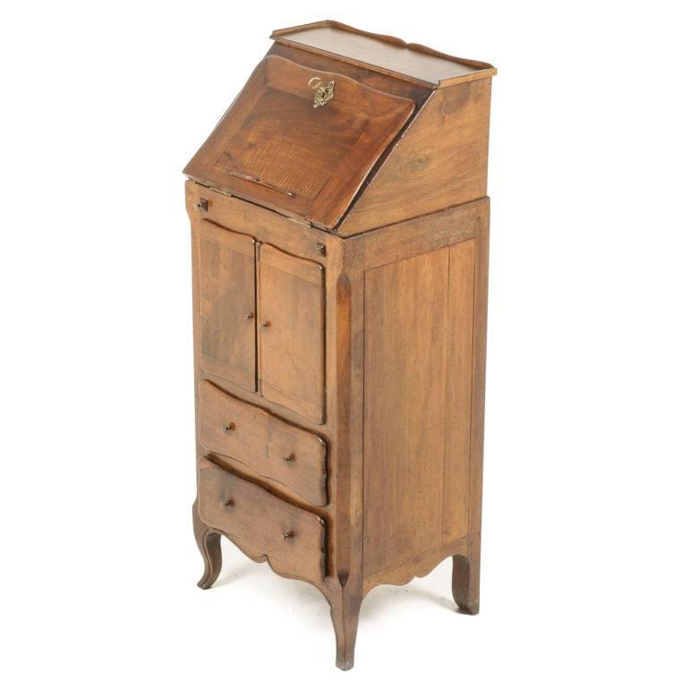Early 20th Century French Cherry Drop-Front Desk