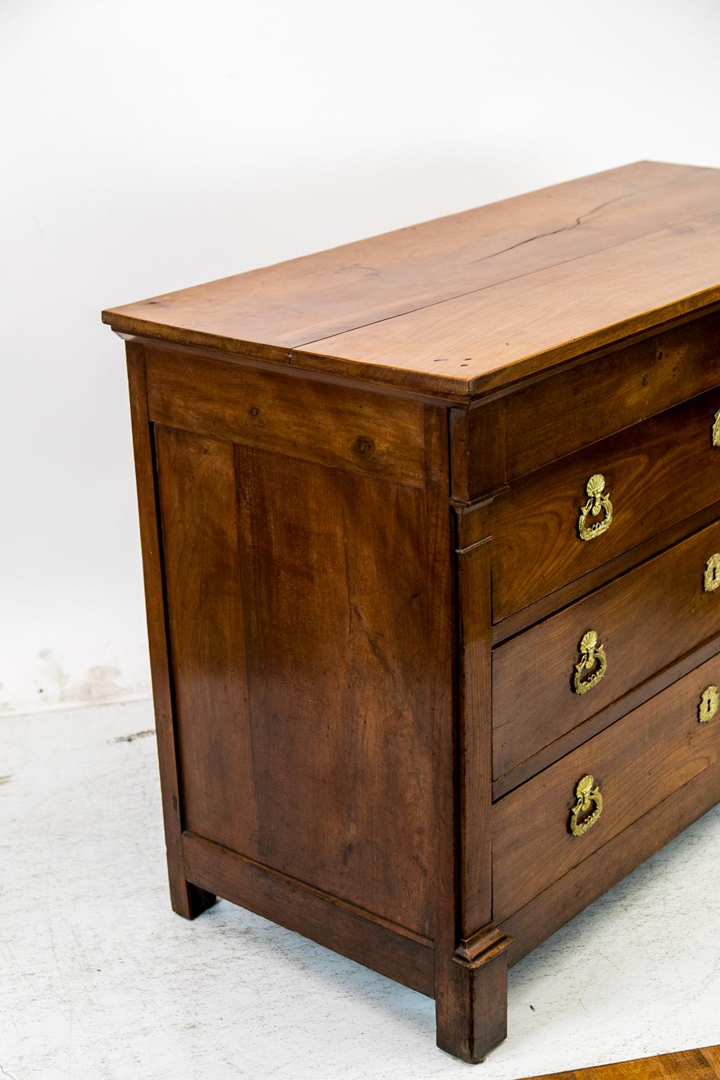 French Cherry Four-Drawer Chest For Sale 5