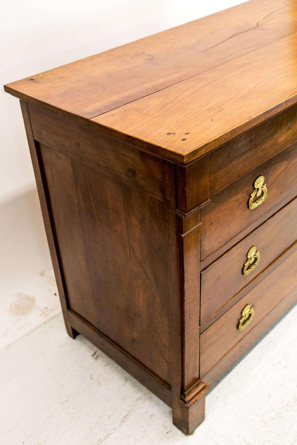 French Cherry Four-Drawer Chest For Sale 3