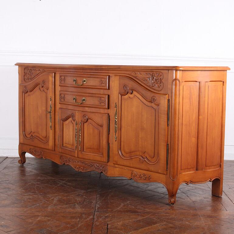 Hand-Carved French Cherry Louis XV Buffet