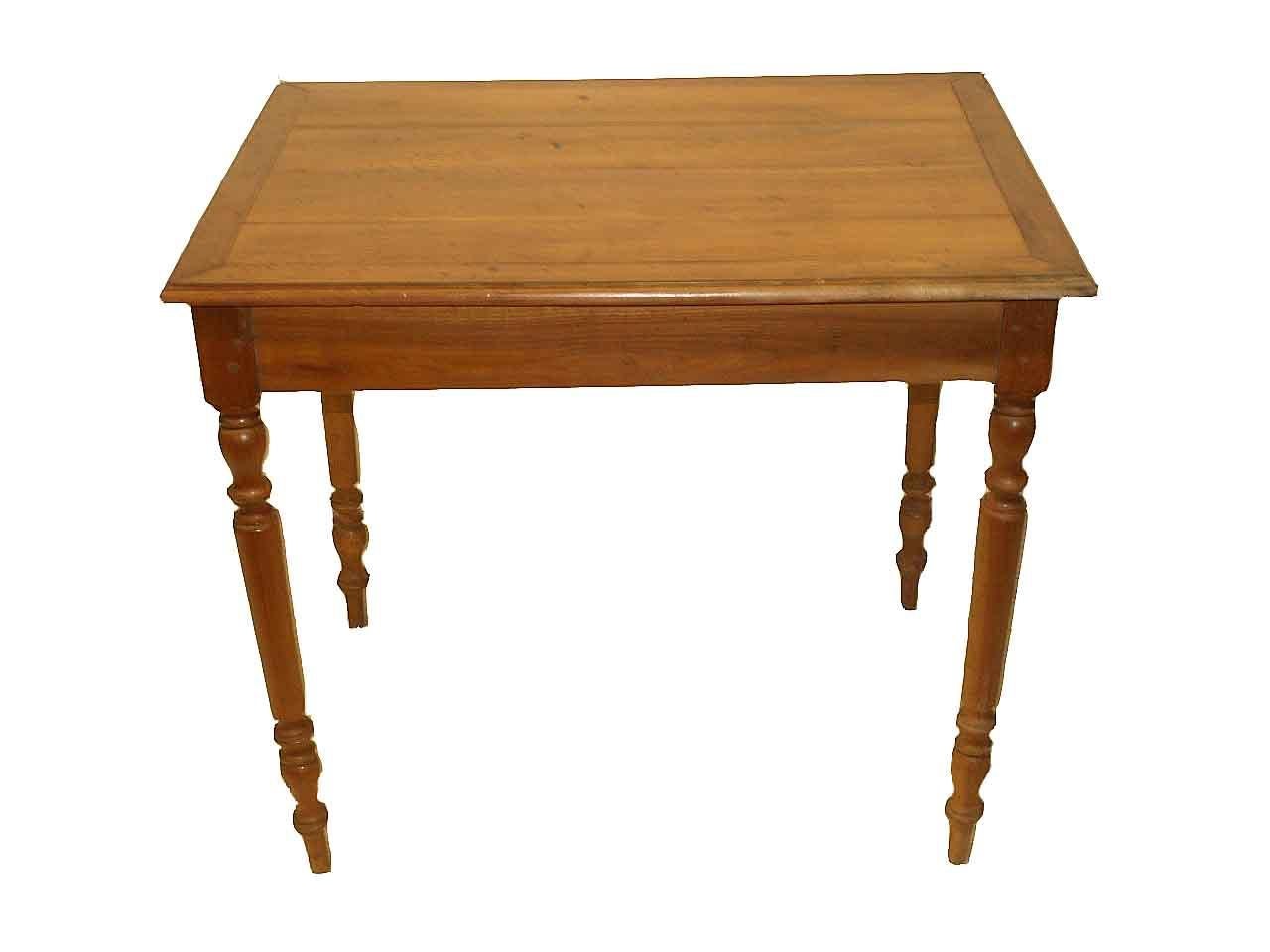 French Cherry One Drawer Side Table For Sale 4