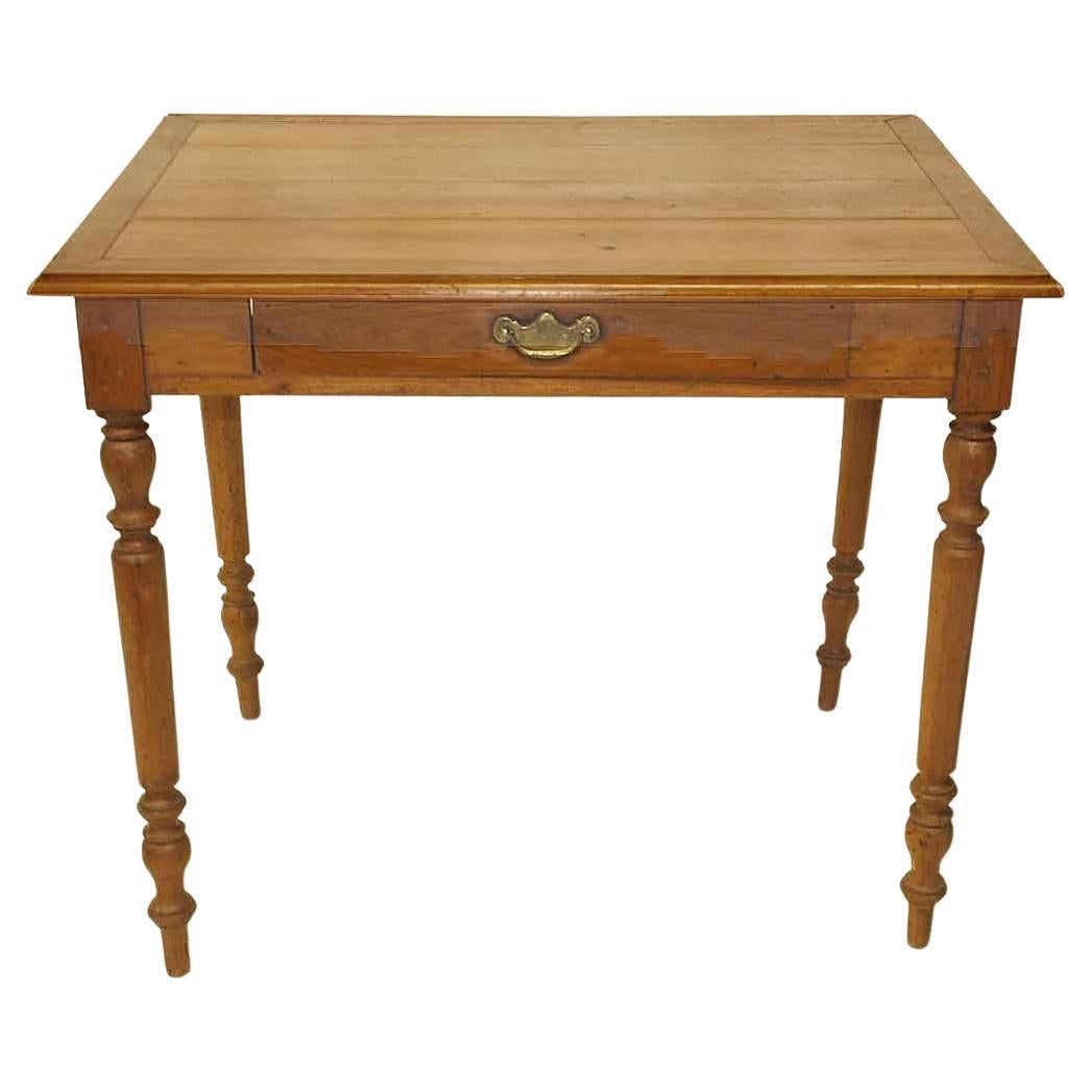 French Cherry One Drawer Side Table